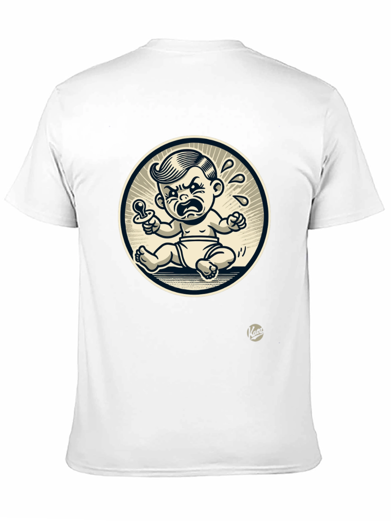 Grumpy Baby Graphic Tee - Black Cotton T-Shirt