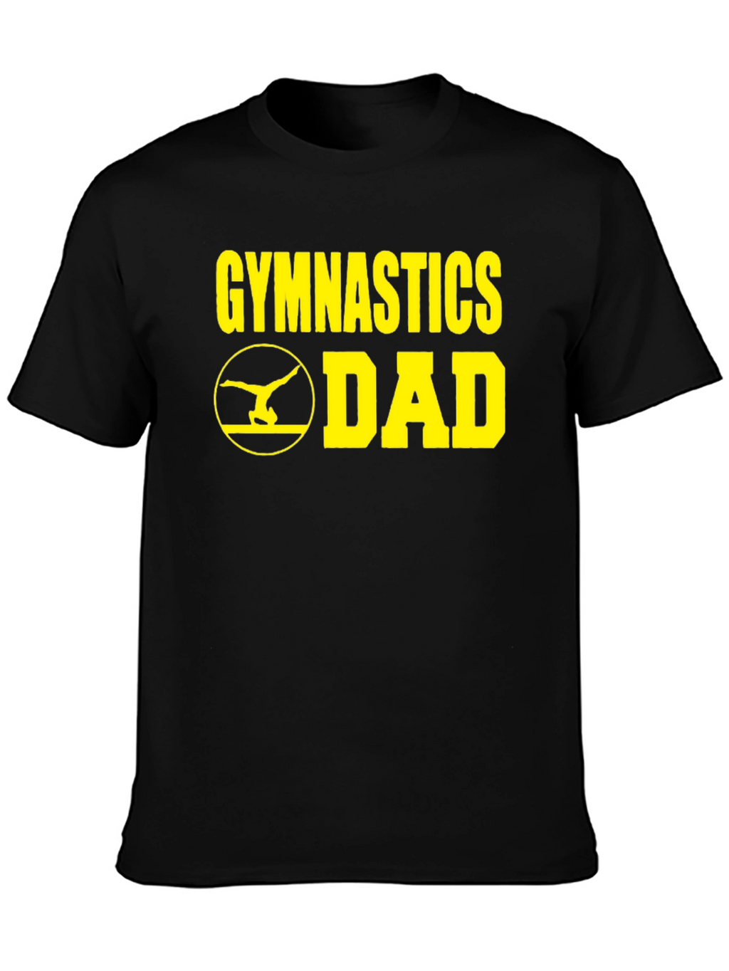 Gymnastics Dad Graphic T-Shirt - Black