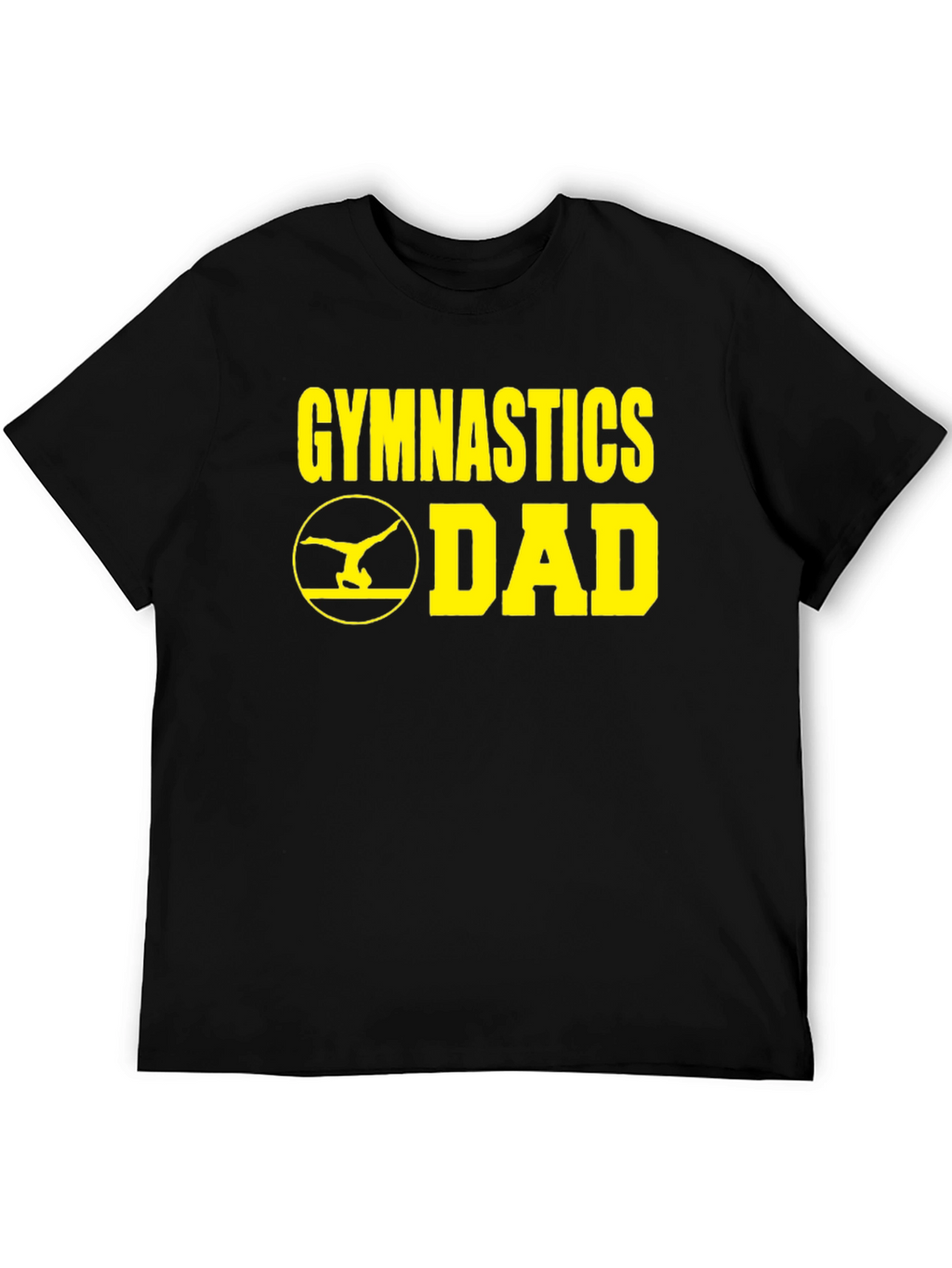 Gymnastics Dad Graphic T-Shirt - Black