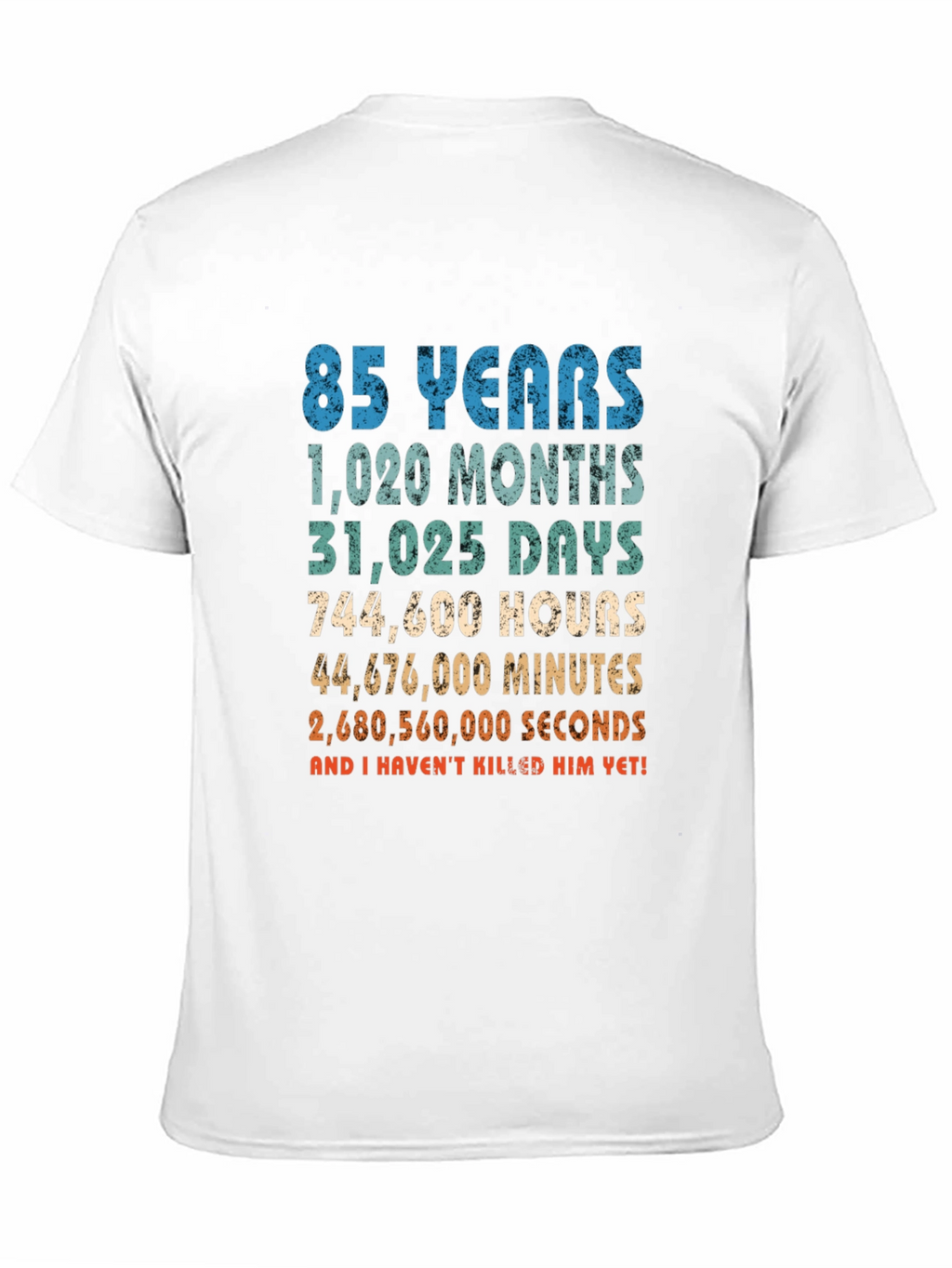 Funny 85th Birthday T-Shirt: Time Calculation
