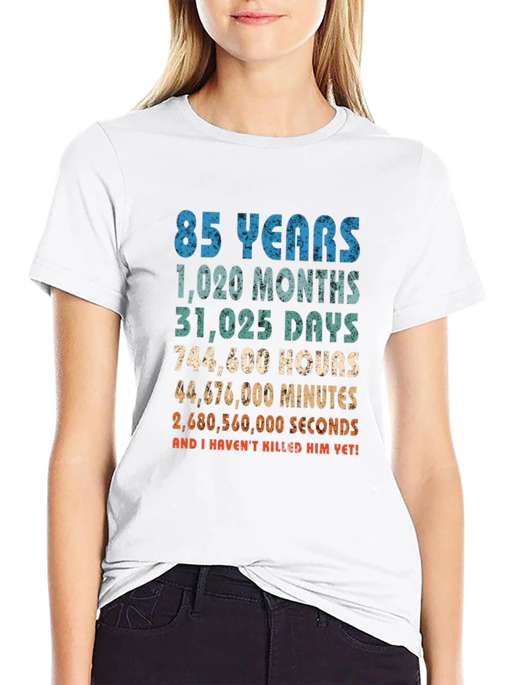 Funny 85th Birthday T-Shirt: Time Calculation