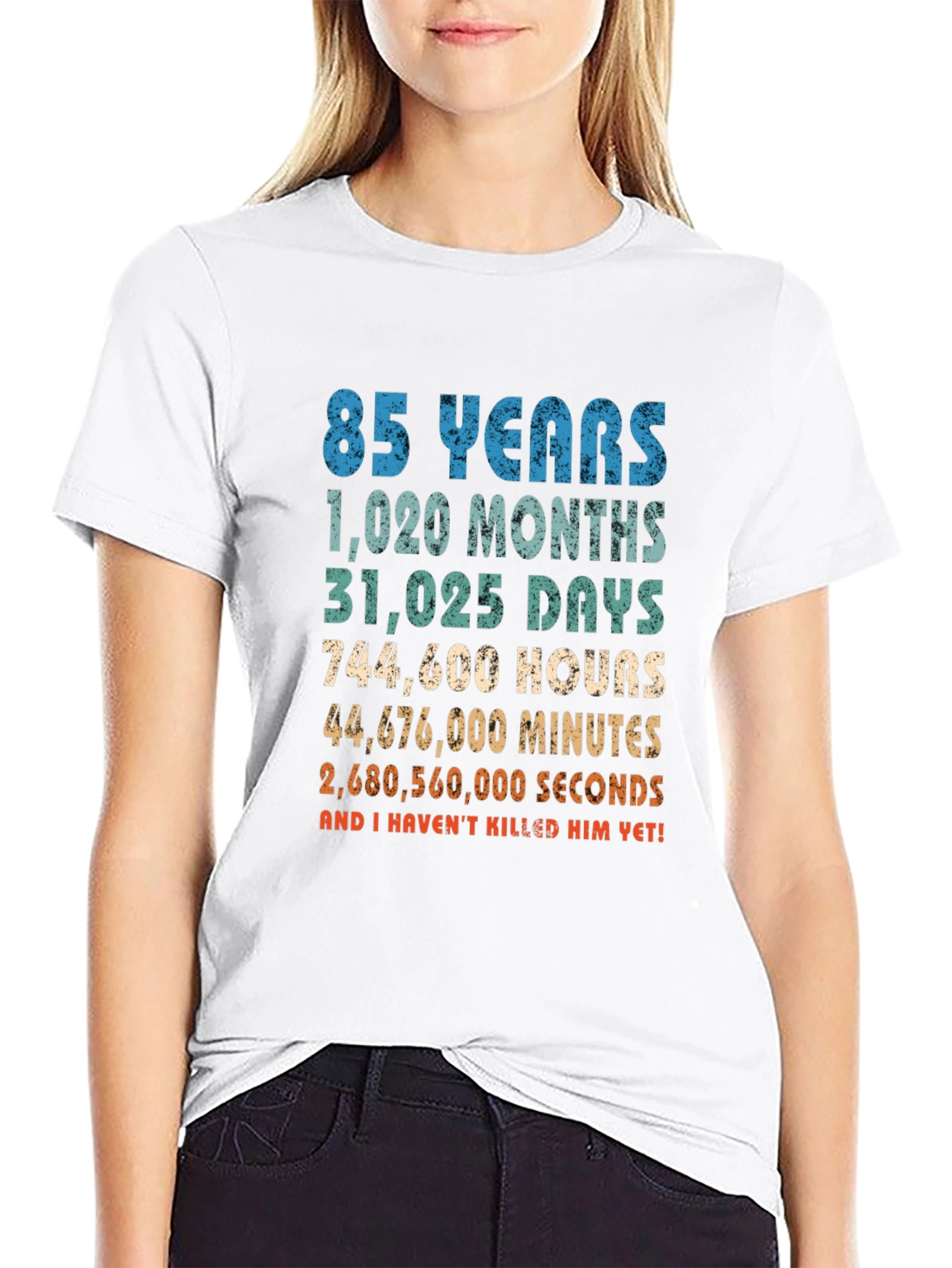 Funny 85th Birthday T-Shirt: Time Calculation