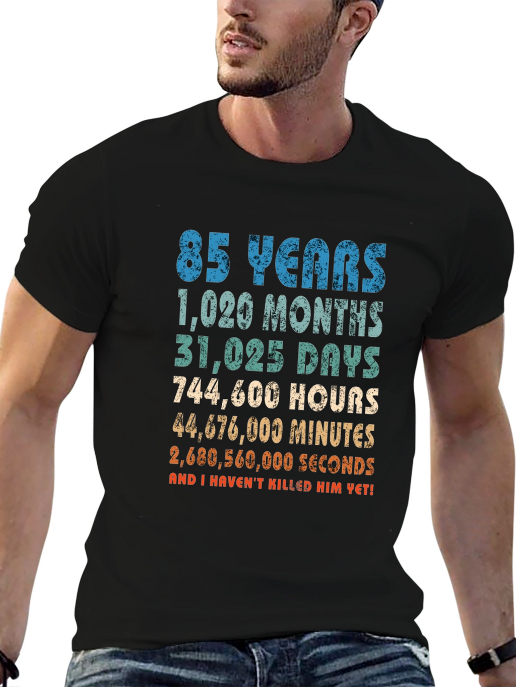 Funny 85th Birthday T-Shirt: Time Calculation