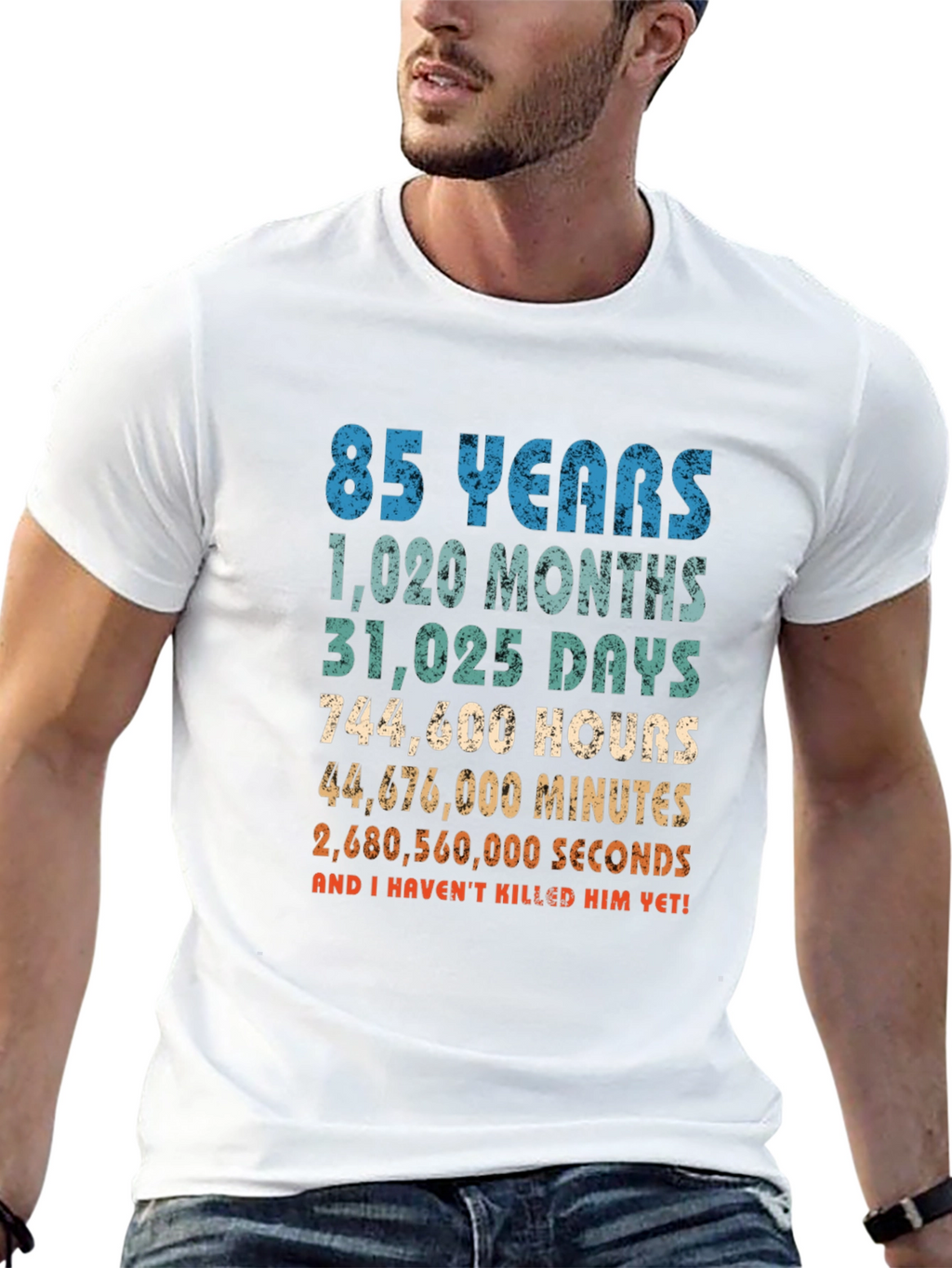 Funny 85th Birthday T-Shirt: Time Calculation