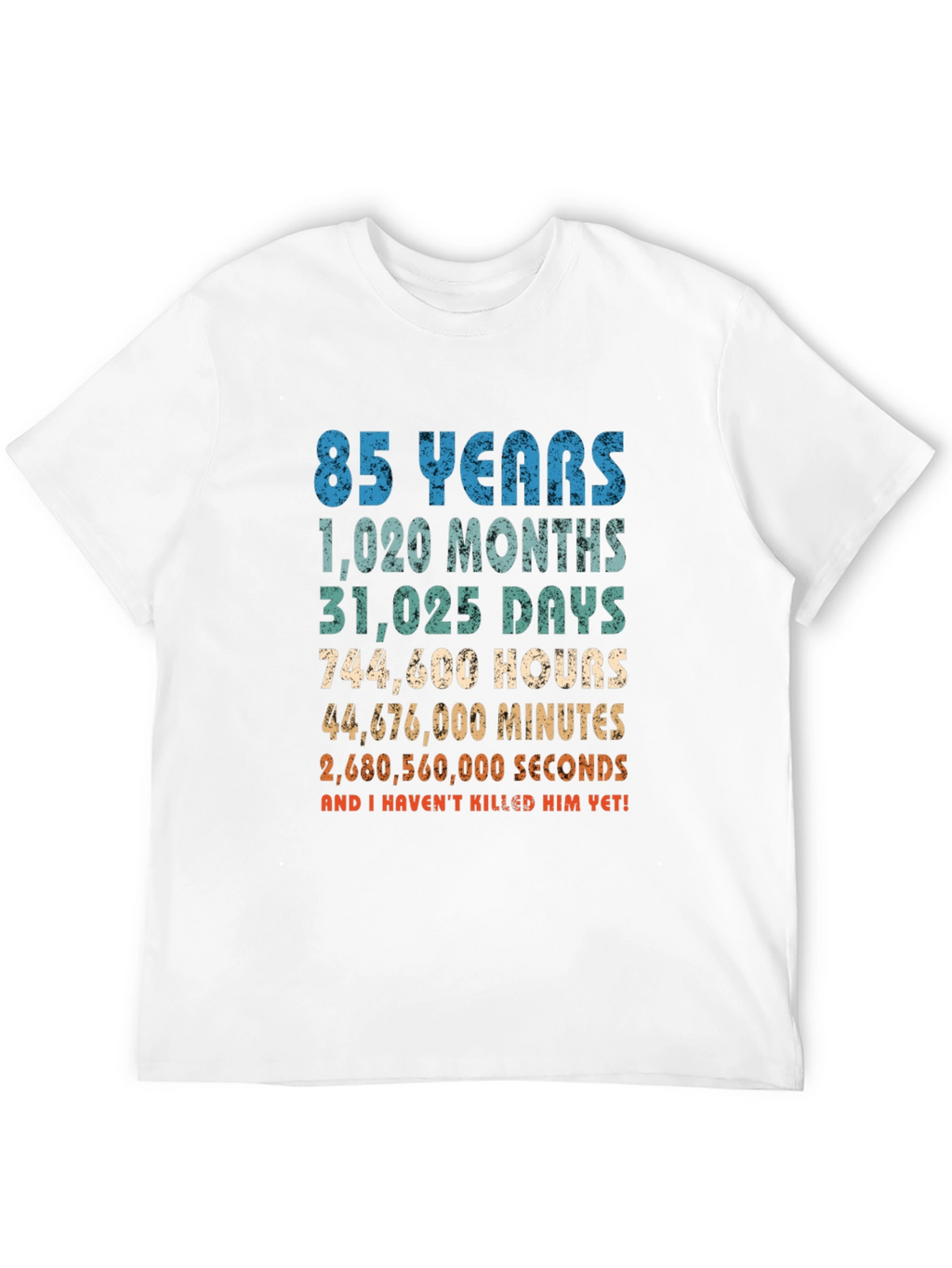 Funny 85th Birthday T-Shirt: Time Calculation