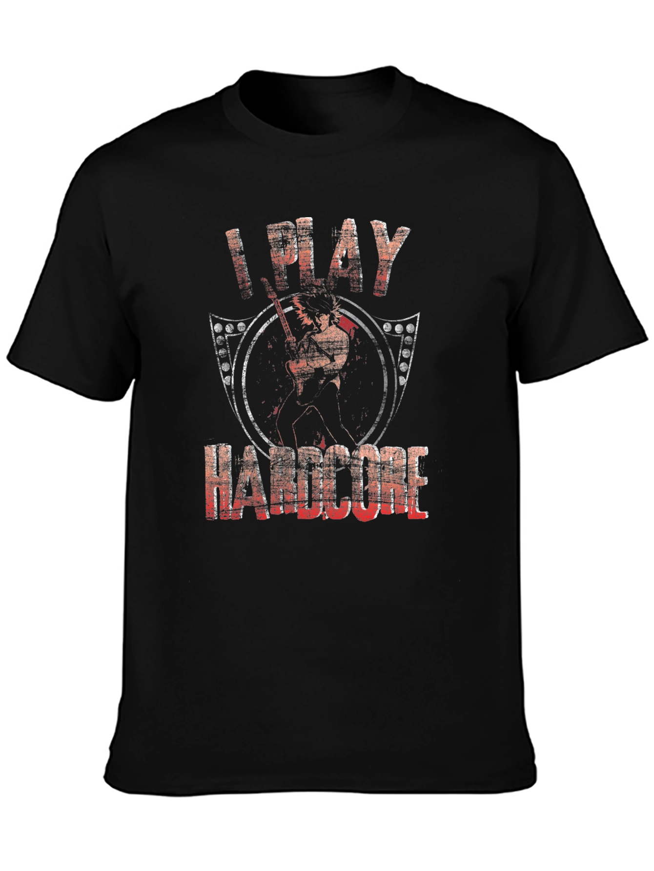 I Play Hardcore Black T-Shirt