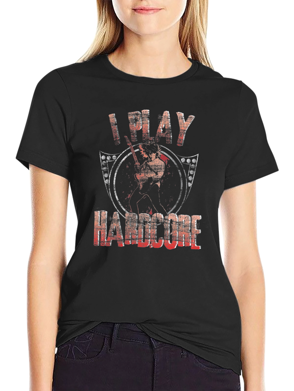 I Play Hardcore Black T-Shirt