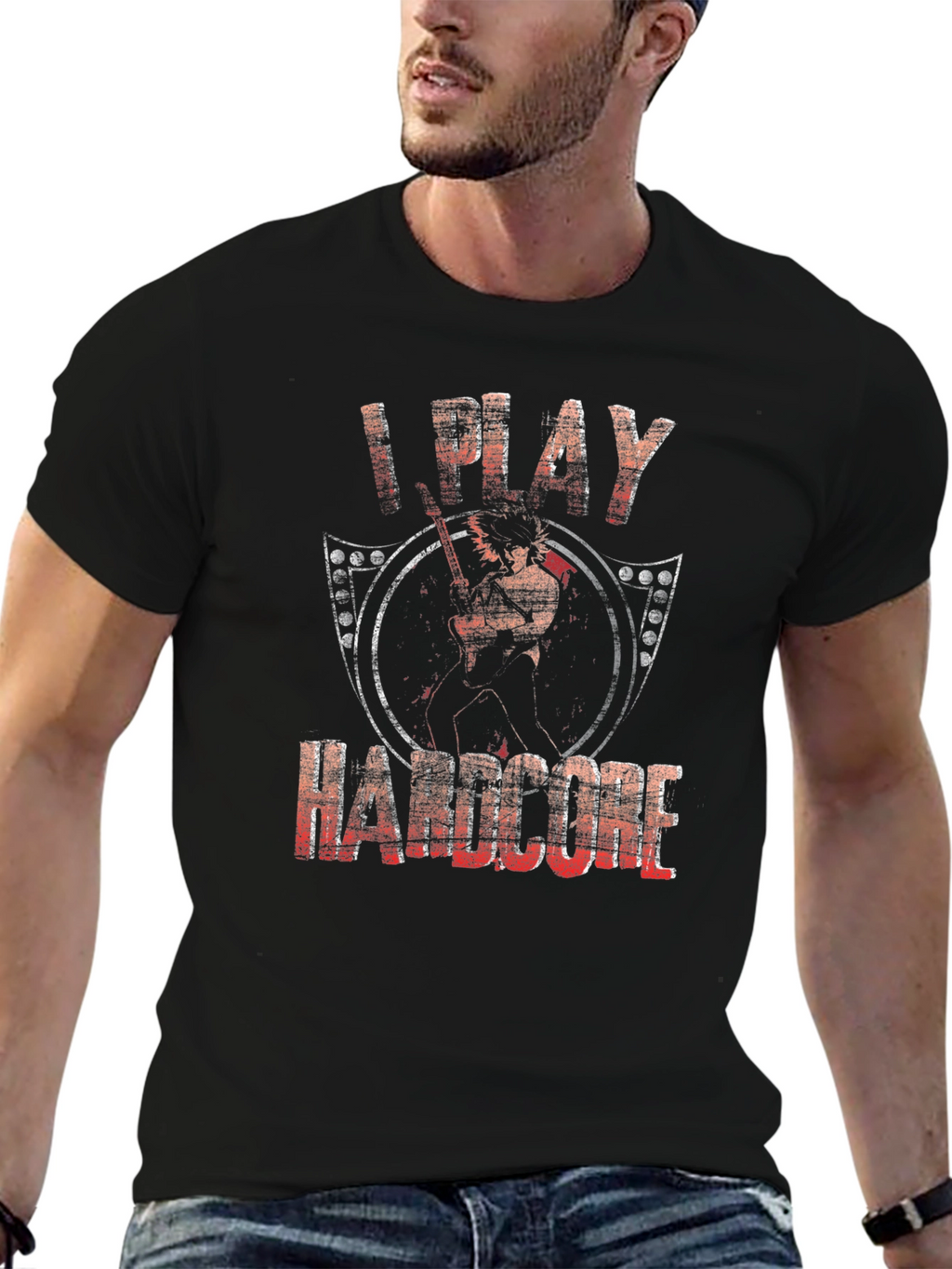 I Play Hardcore Black T-Shirt