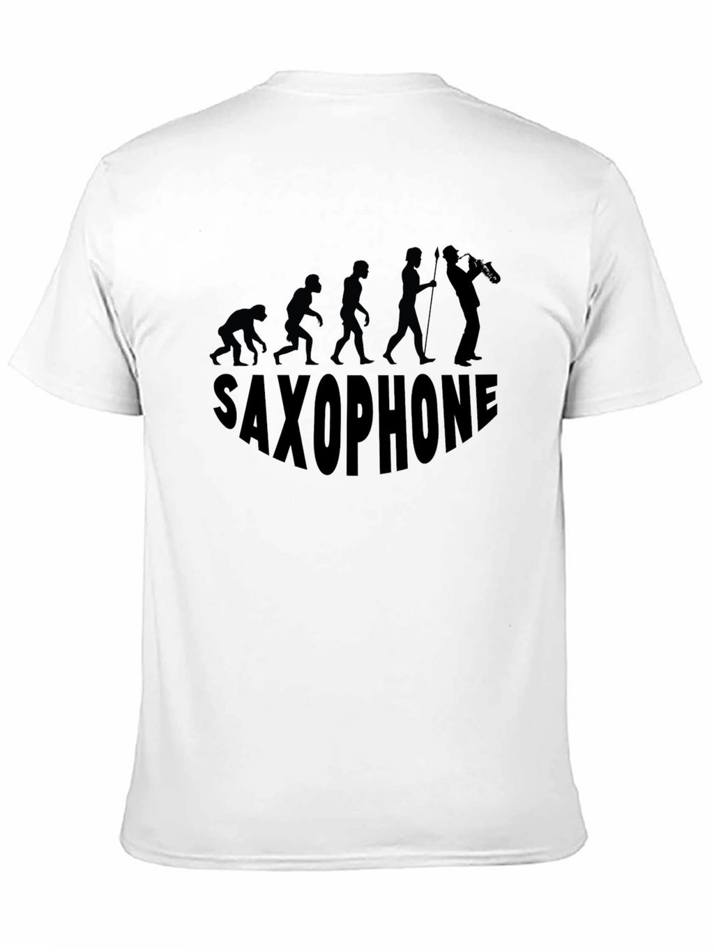 Saxophone Evolution Black T-Shirt