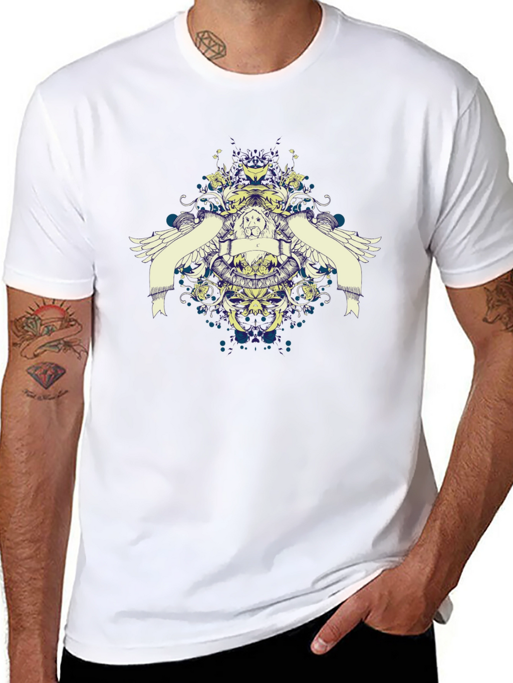 Graphic Print Black Casual T-Shirt