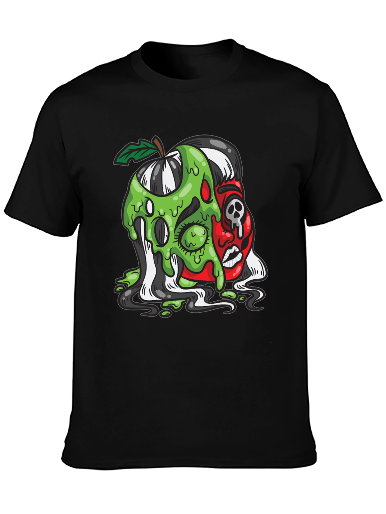 Poison Apple Graphic Tee - Unique Cartoon Design