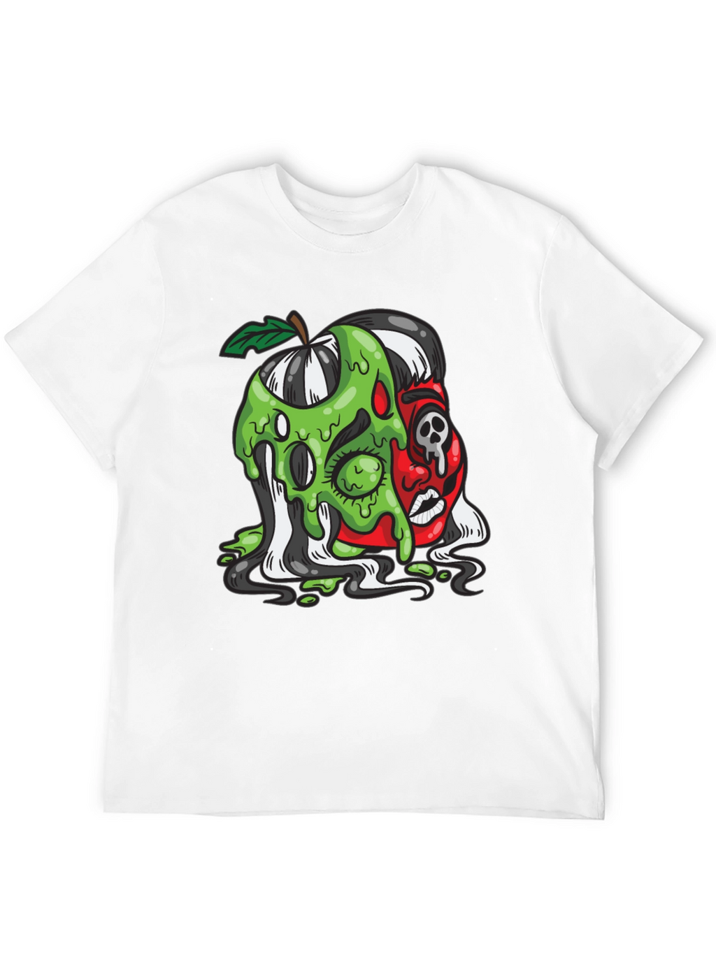 Poison Apple Graphic Tee - Unique Cartoon Design