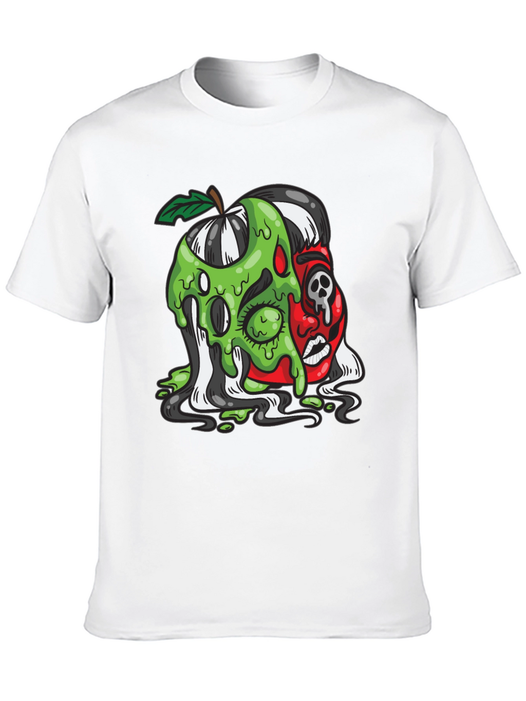 Poison Apple Graphic Tee - Unique Cartoon Design