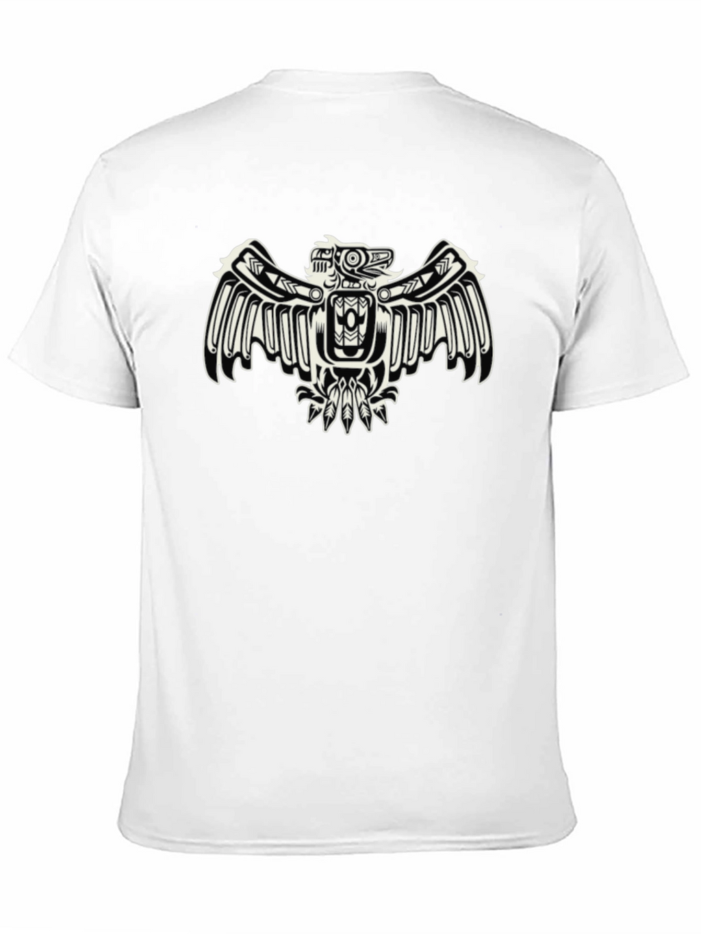 Native American Thunderbird Graphic Black T-Shirt