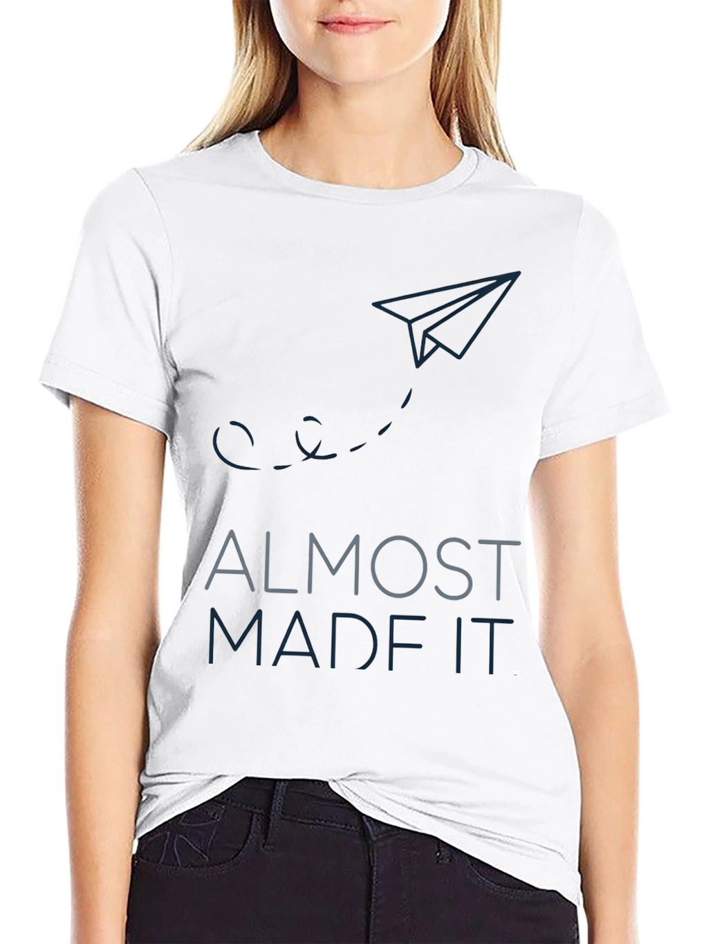Almost Made It. Graphic Tee - Black