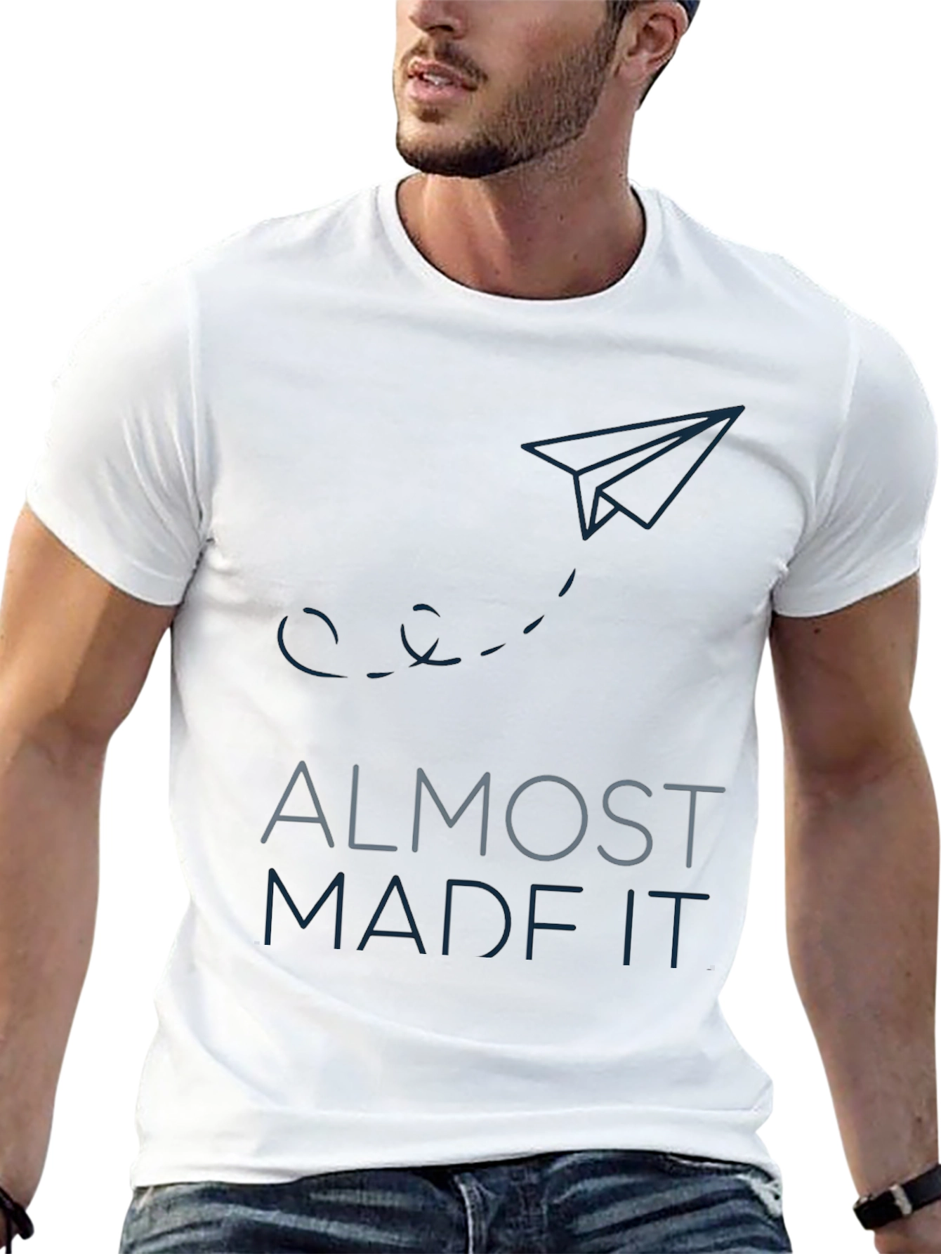 Almost Made It. Graphic Tee - Black