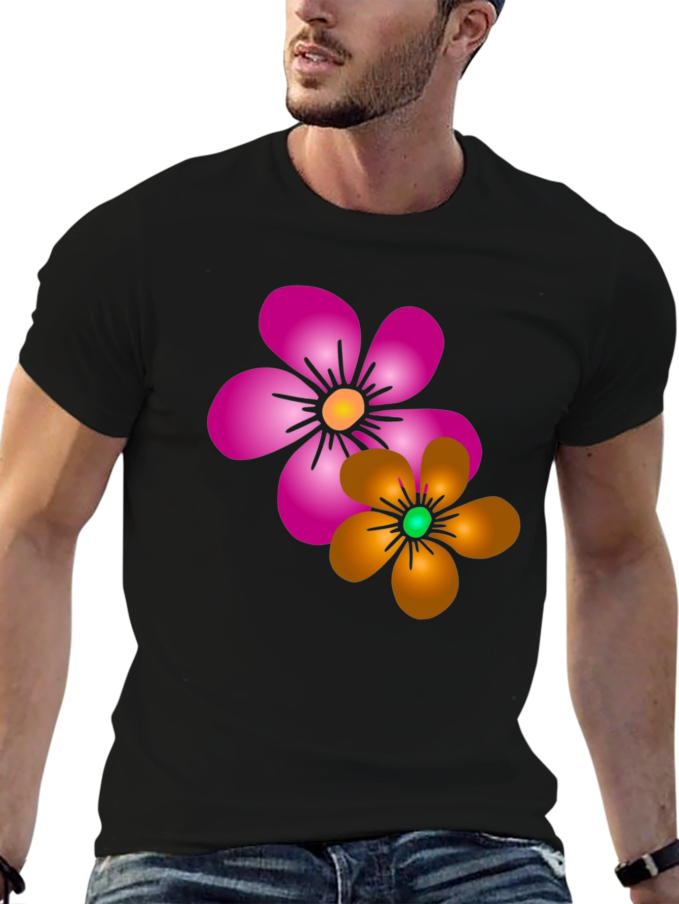 Floral Print T-Shirt: Vibrant Casual Wear