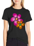 Floral Print T-Shirt: Vibrant Casual Wear