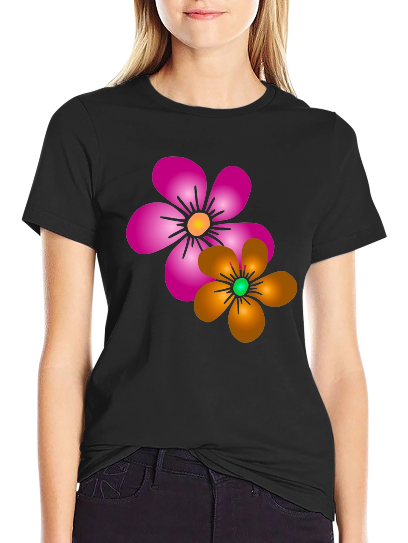 Floral Print T-Shirt: Vibrant Casual Wear