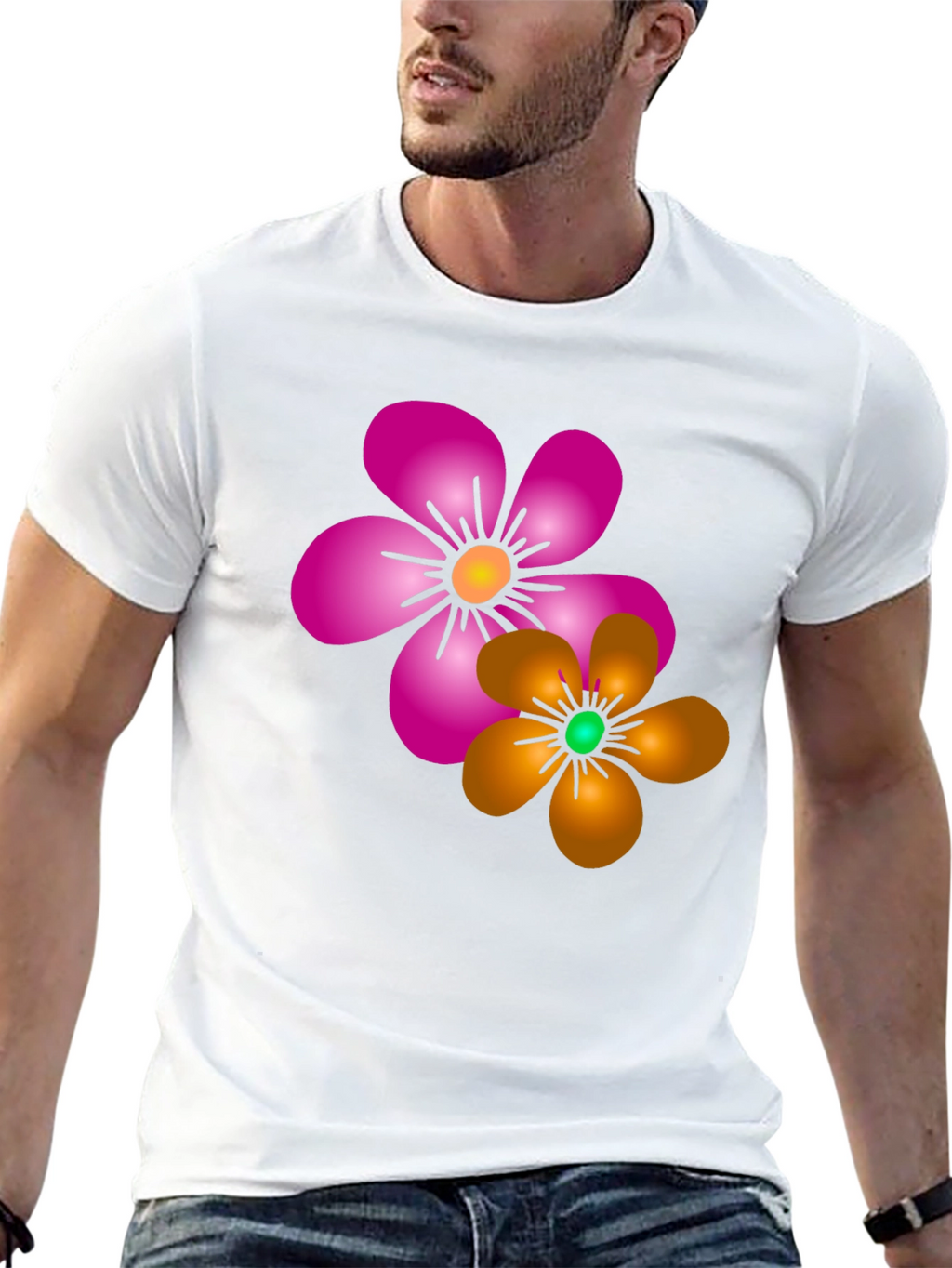 Floral Print T-Shirt: Vibrant Casual Wear