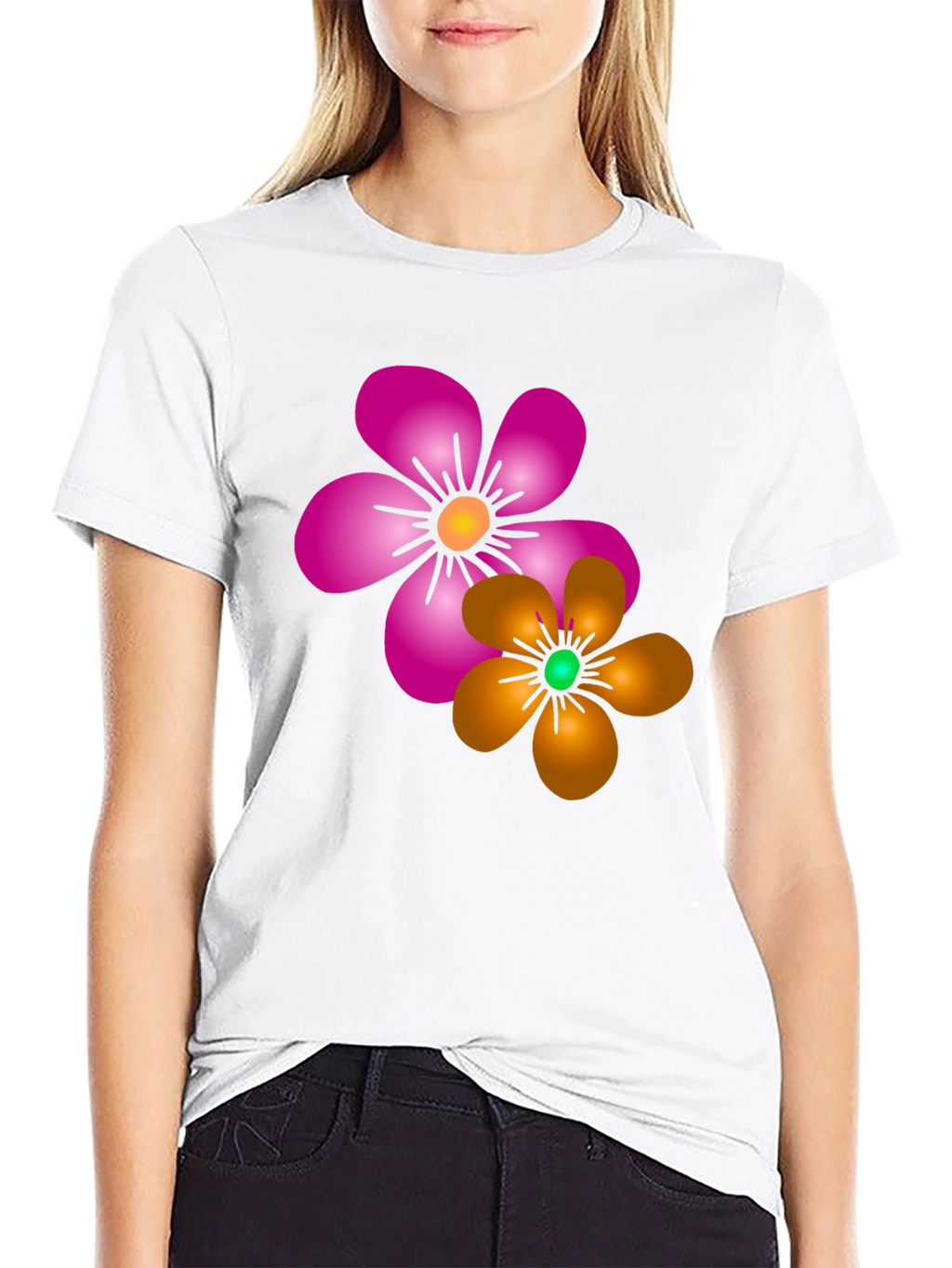 Floral Print T-Shirt: Vibrant Casual Wear