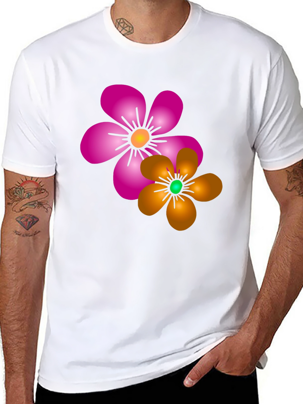 Floral Print T-Shirt: Vibrant Casual Wear