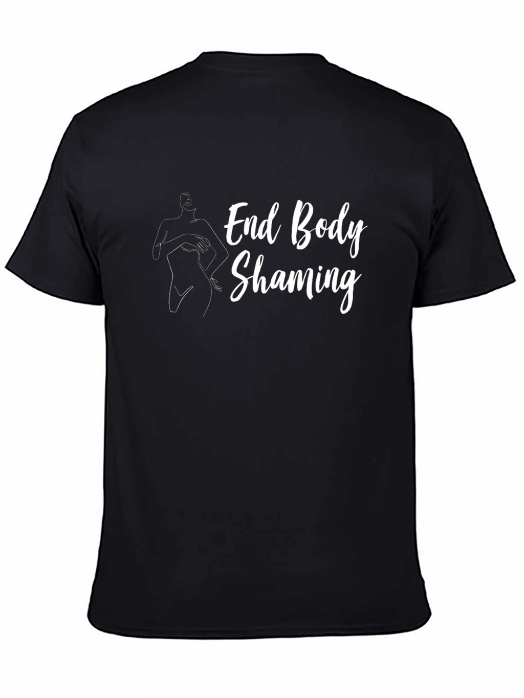 End Body Shaming Graphic Tee - Unisex Black T-Shirt