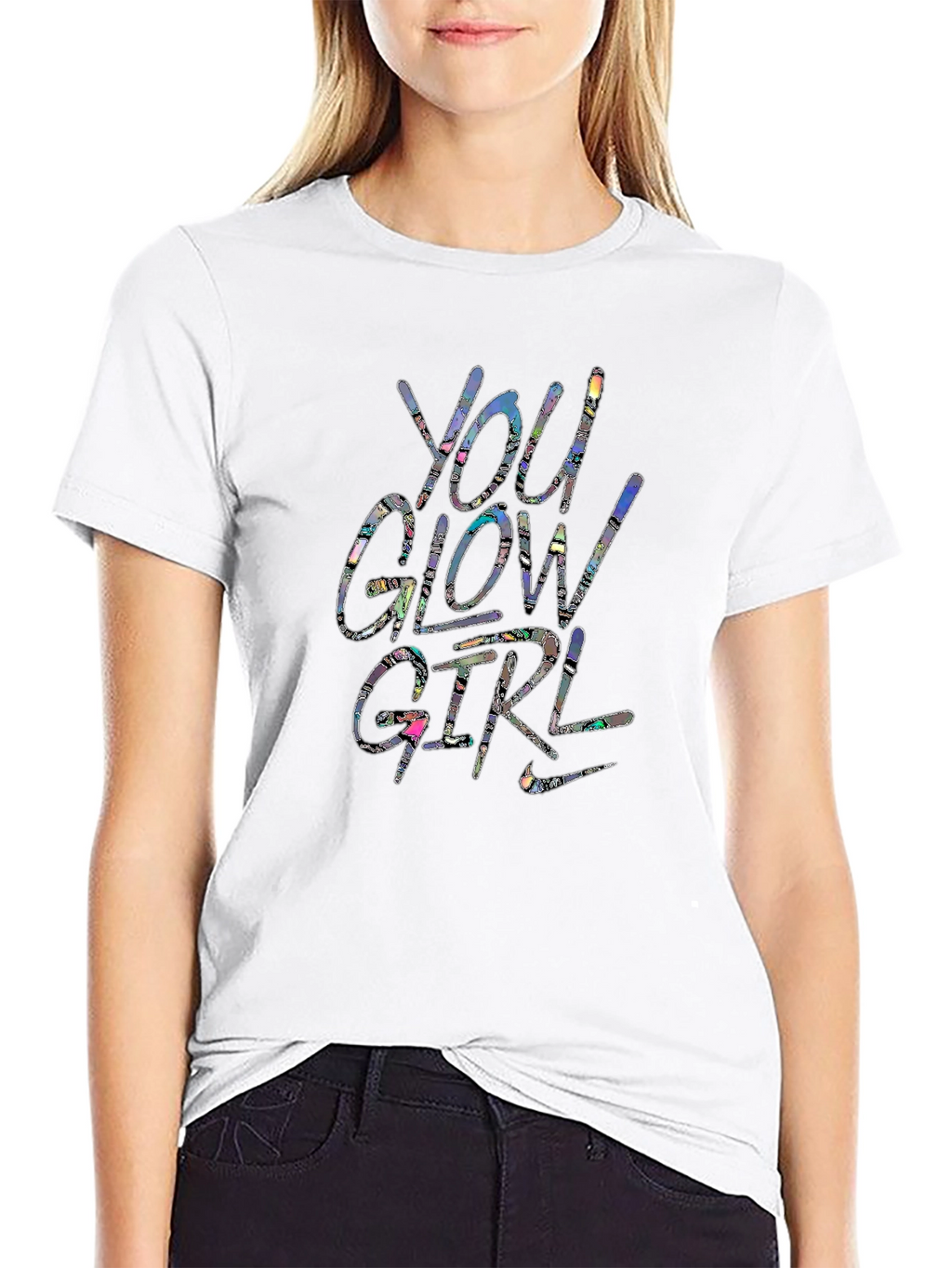 You Glow Girl Graphic T-Shirt - Trendy Unisex Tee
