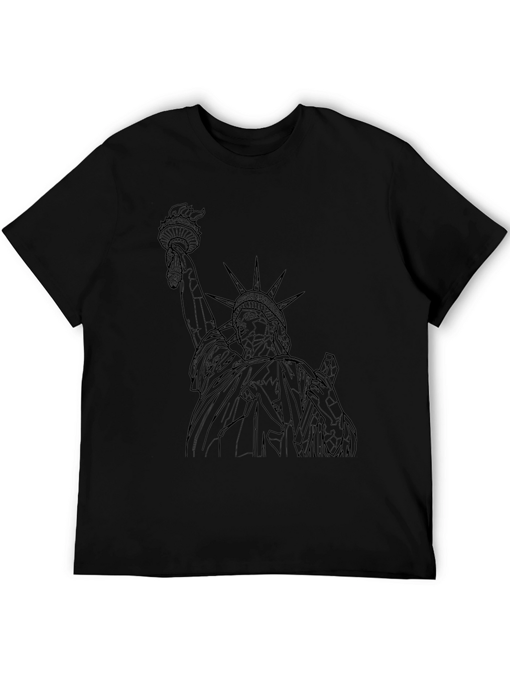 Statue of Liberty Graphic Tee - Black