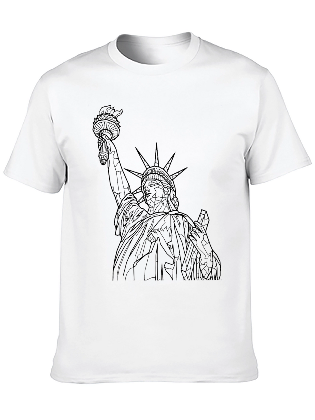 Statue of Liberty Graphic Tee - Black