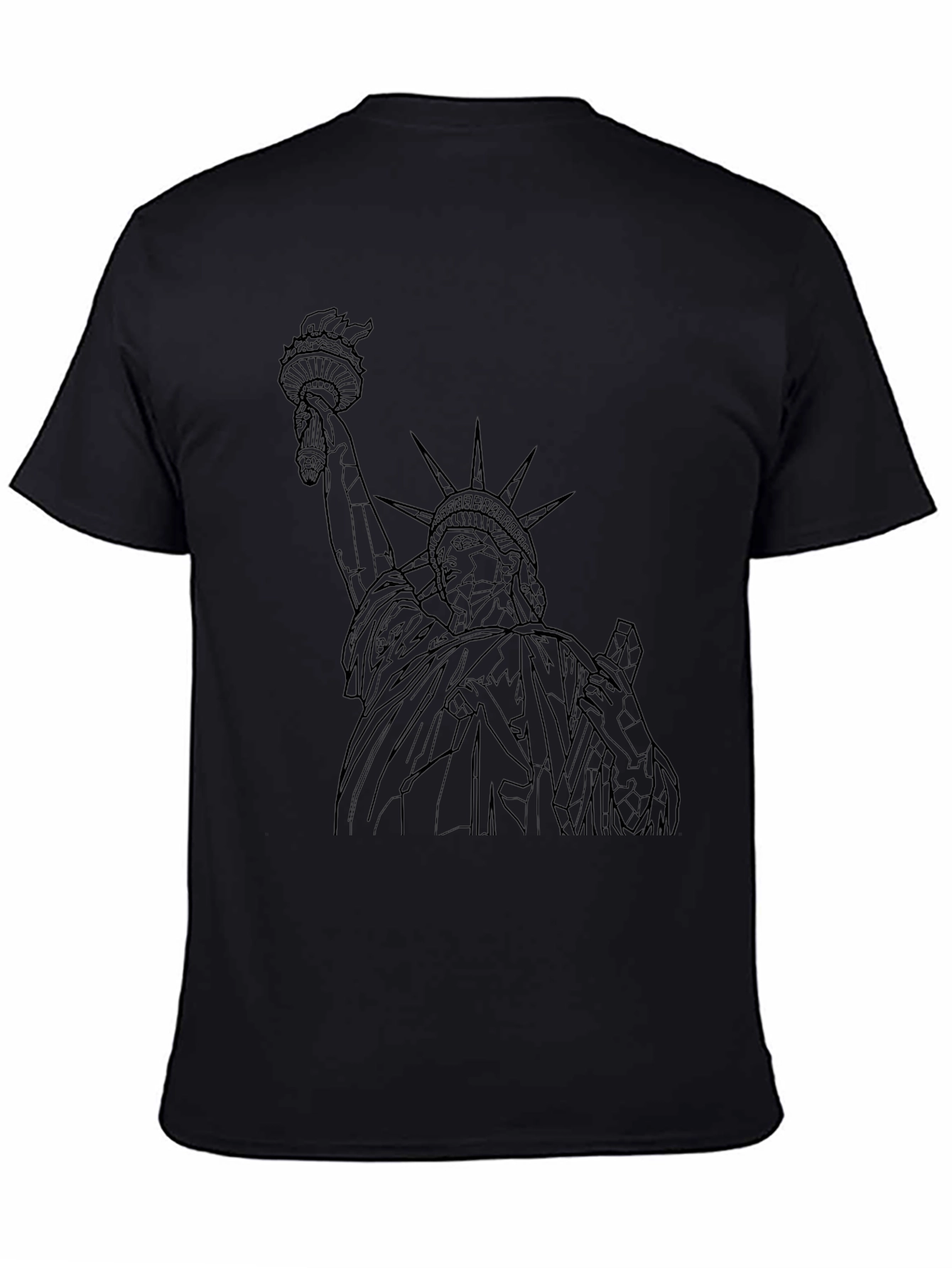 Statue of Liberty Graphic Tee - Black