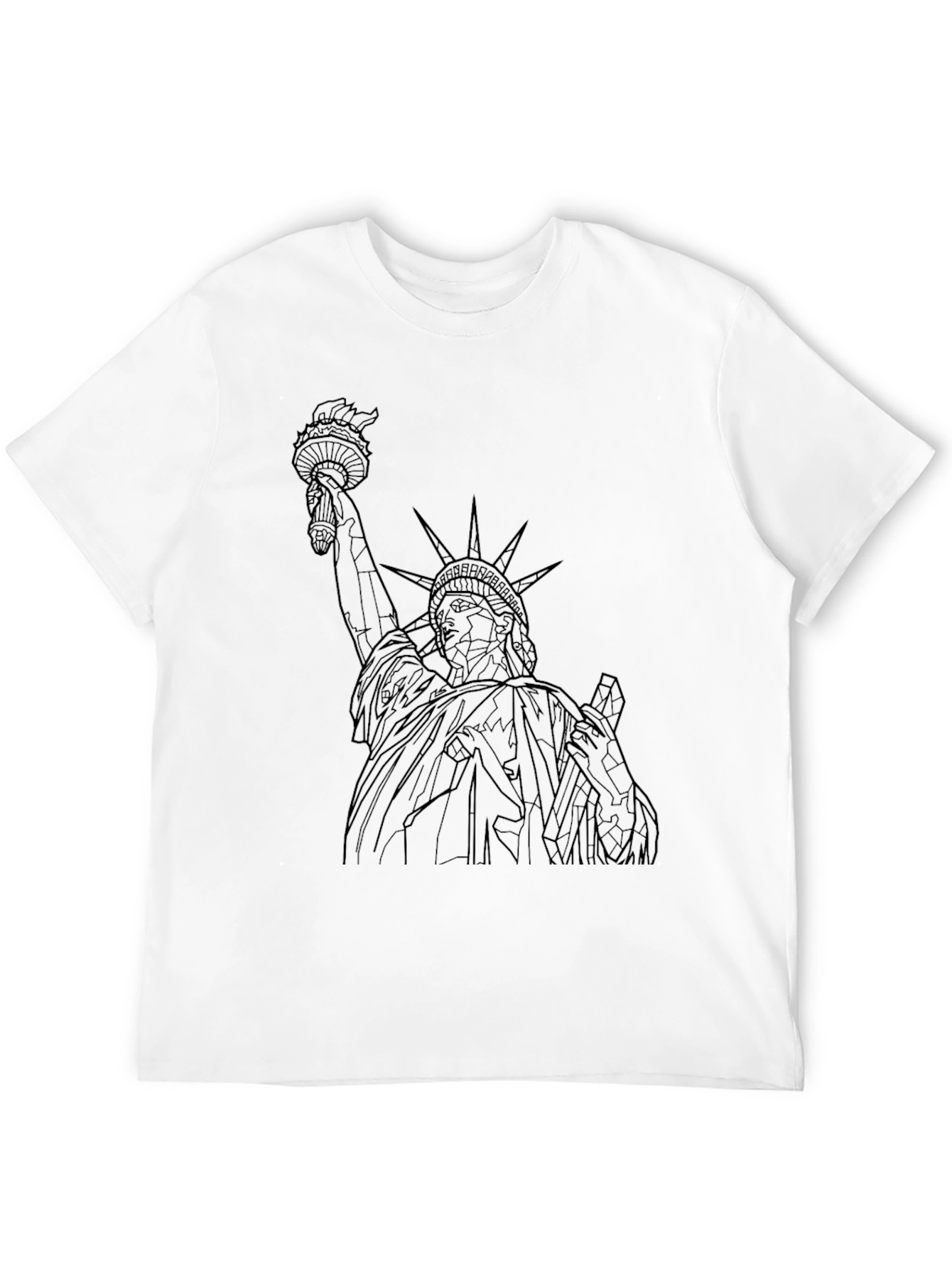 Statue of Liberty Graphic Tee - Black
