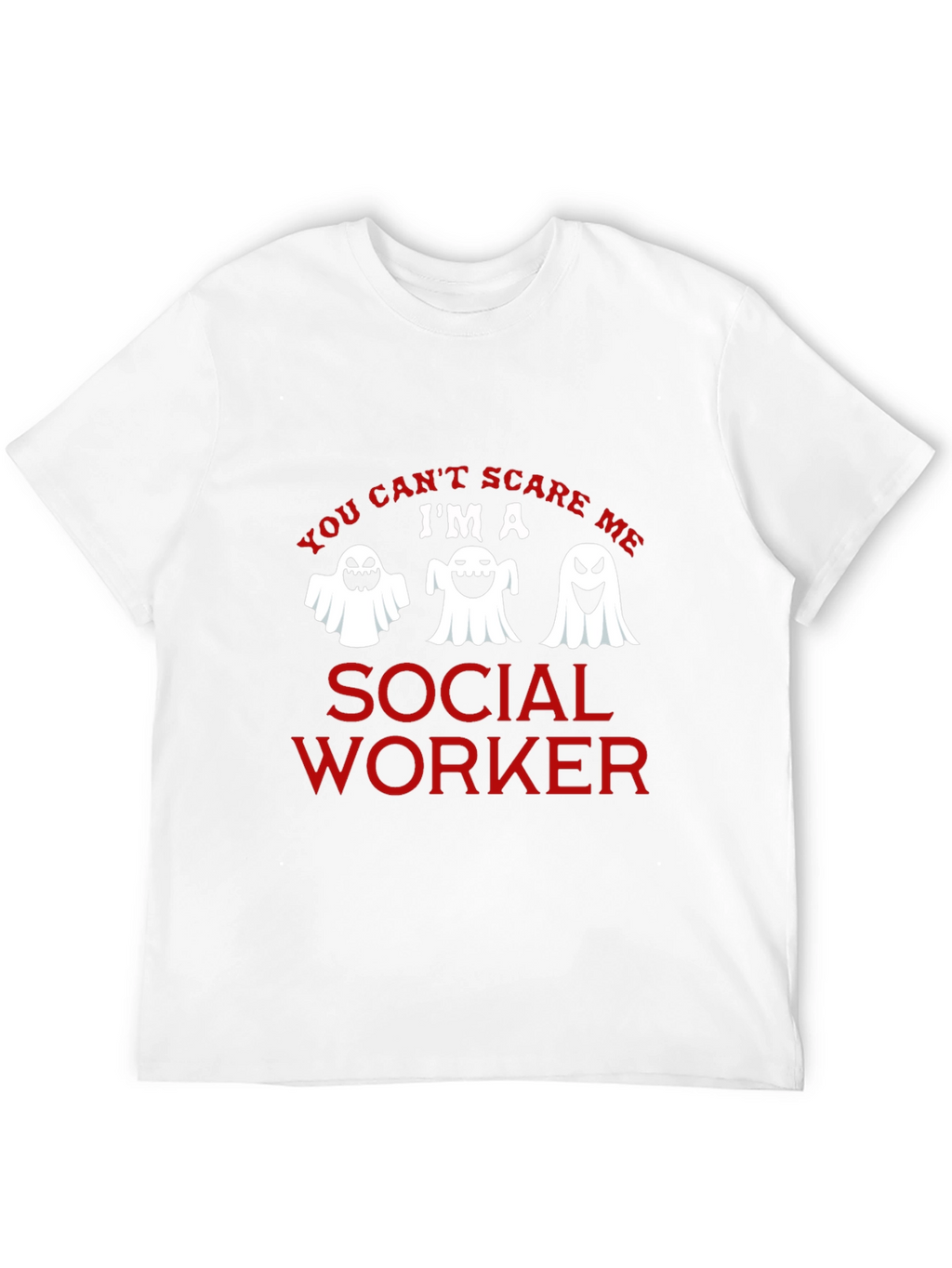 Social Worker Halloween Ghost Graphic T-Shirt