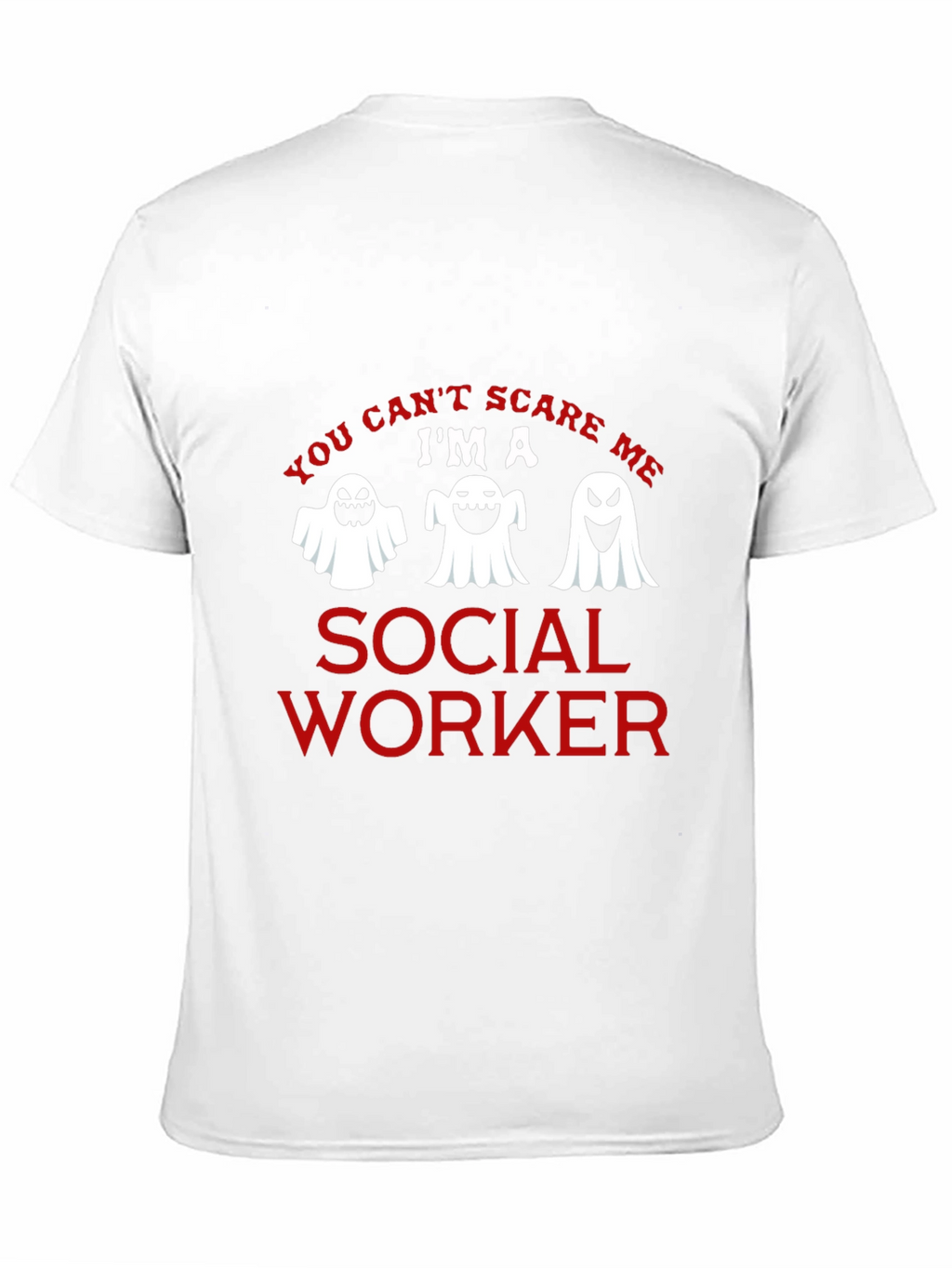 Social Worker Halloween Ghost Graphic T-Shirt
