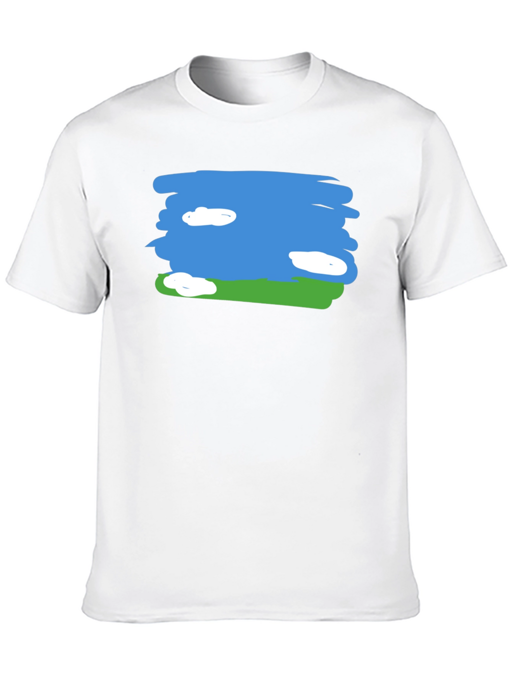 Sky and Field Graphic Tee - Black Cotton Casual