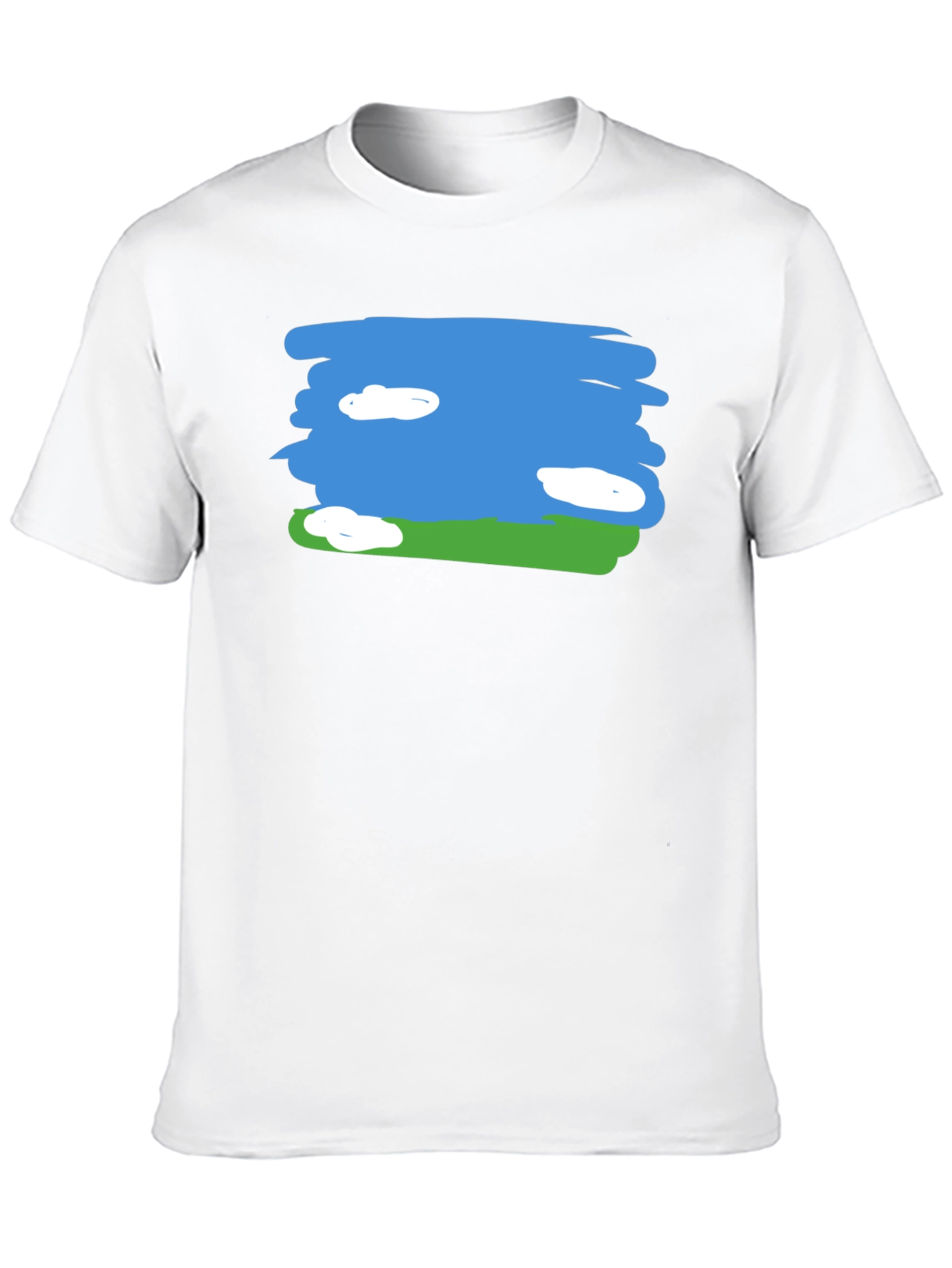 Sky and Field Graphic Tee - Black Cotton Casual