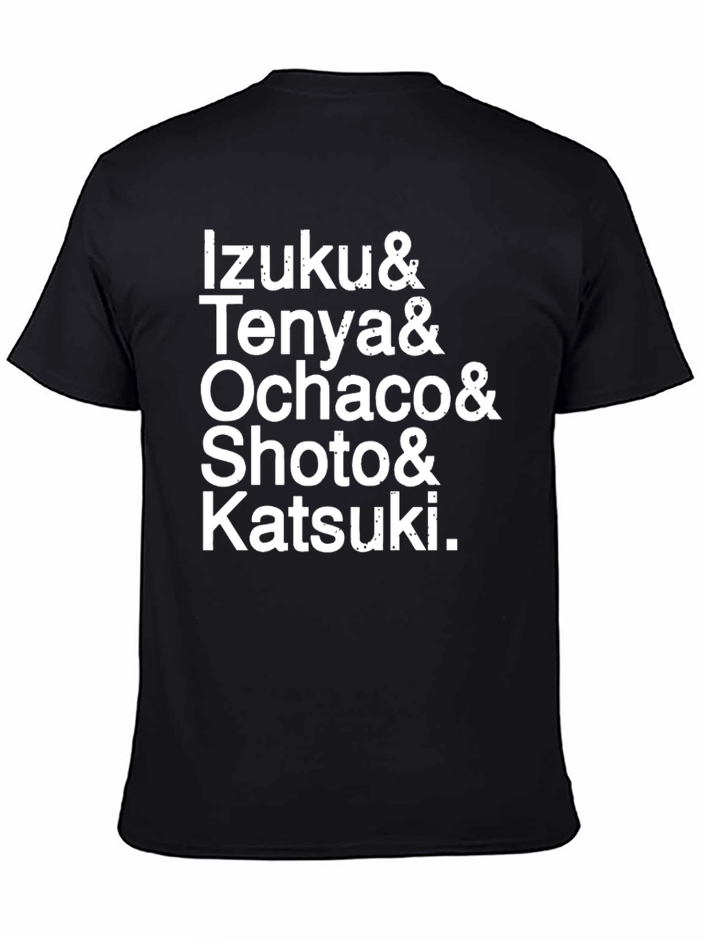 My Hero Academia Character List T-Shirt