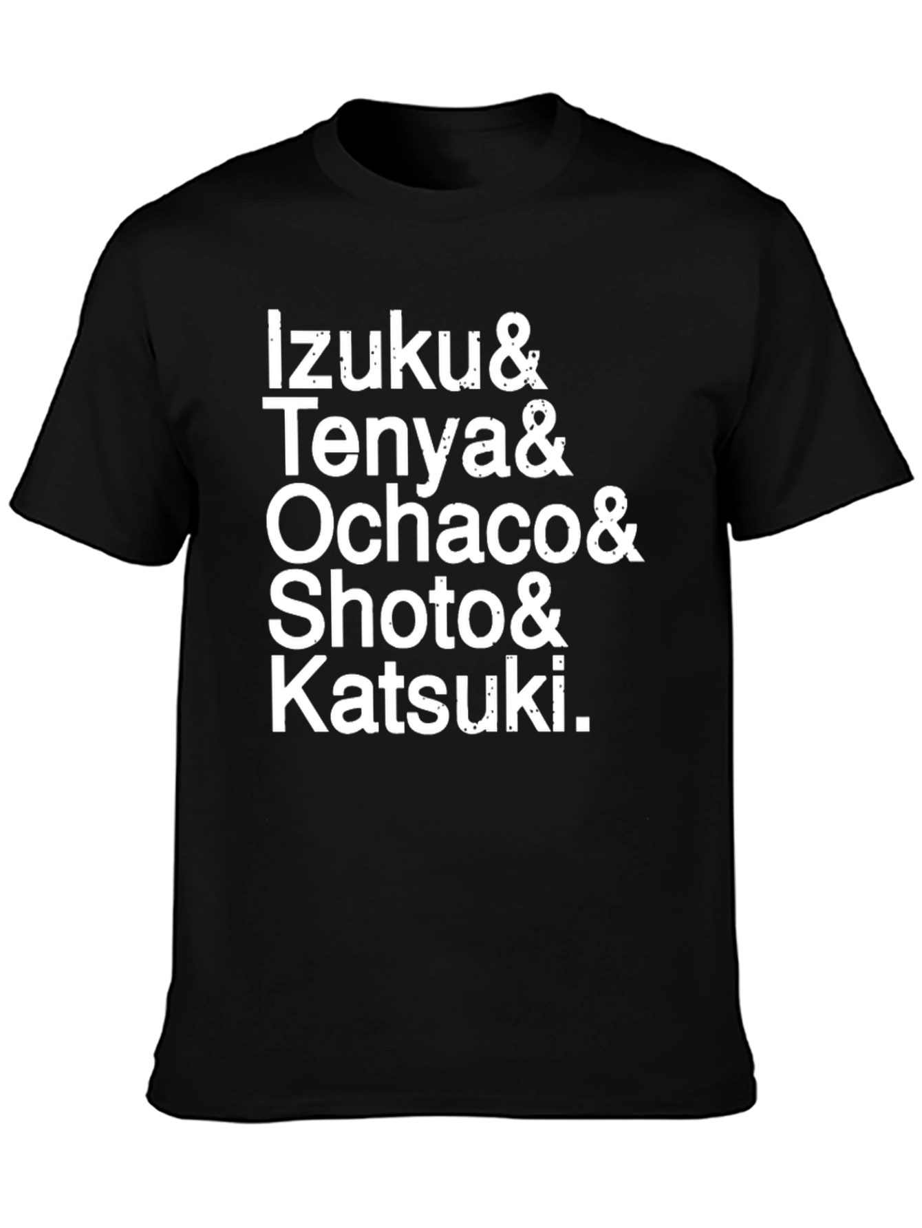My Hero Academia Character List T-Shirt