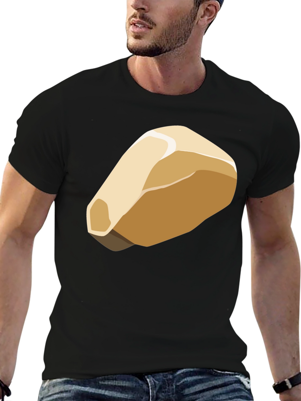 Abstract Bread Graphic T-Shirt
