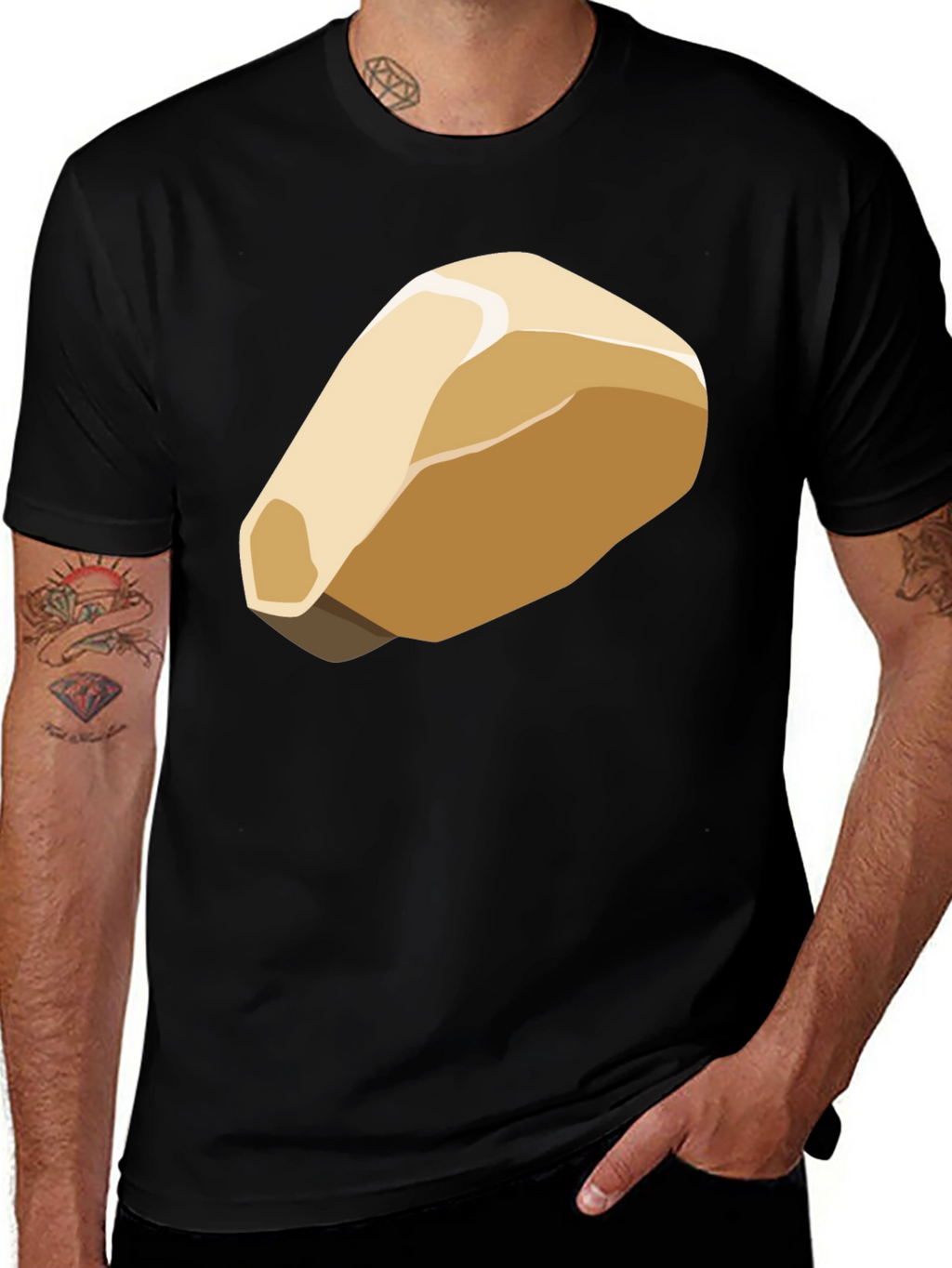 Abstract Bread Graphic T-Shirt