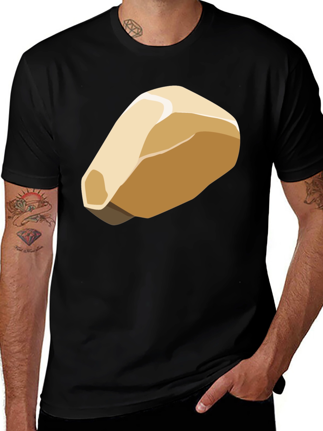 Abstract Bread Graphic T-Shirt