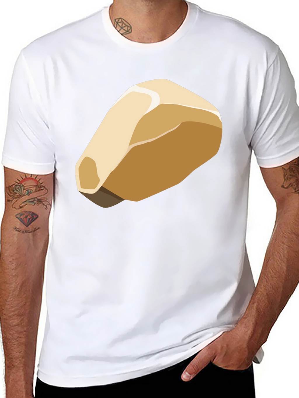 Abstract Bread Graphic T-Shirt