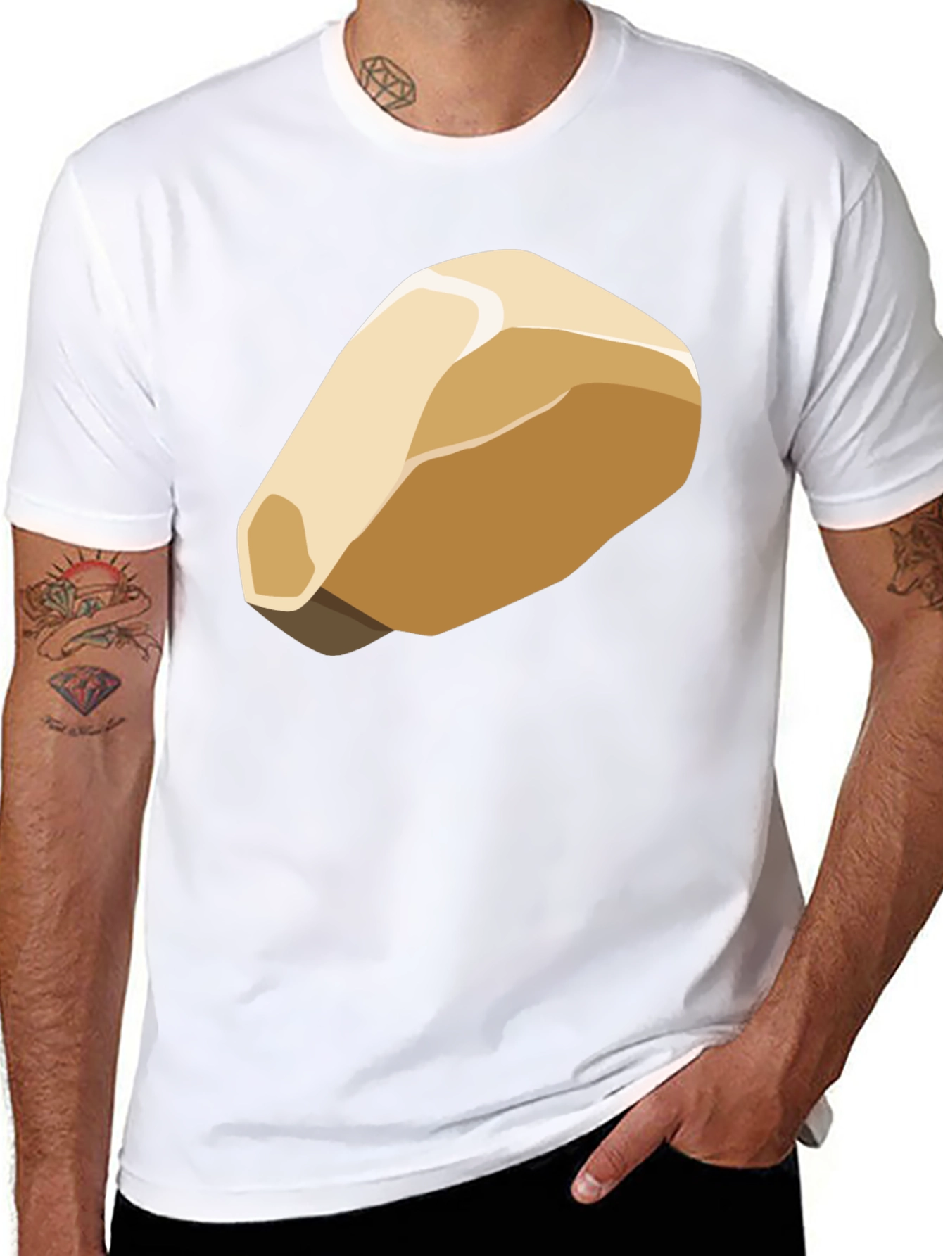 Abstract Bread Graphic T-Shirt