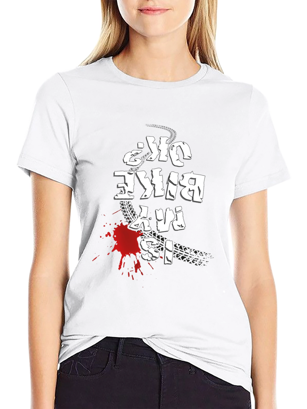 Mens Black Is My Bike OK? Graphic Tee