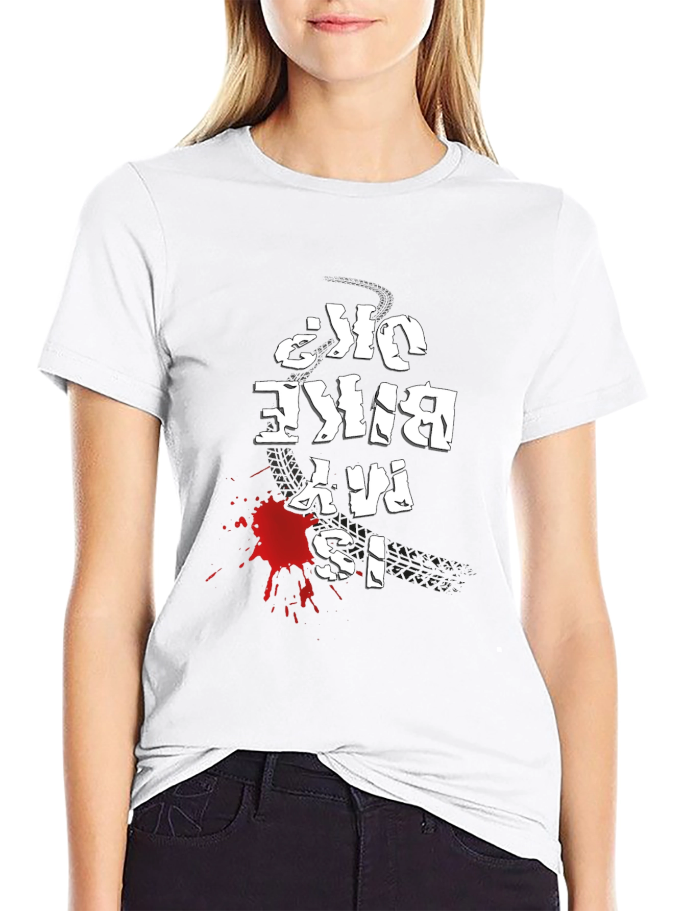 Mens Black Is My Bike OK? Graphic Tee