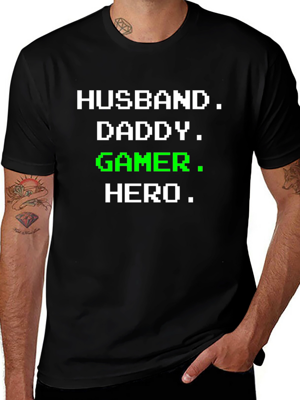 Husband Daddy Gamer Hero T-Shirt