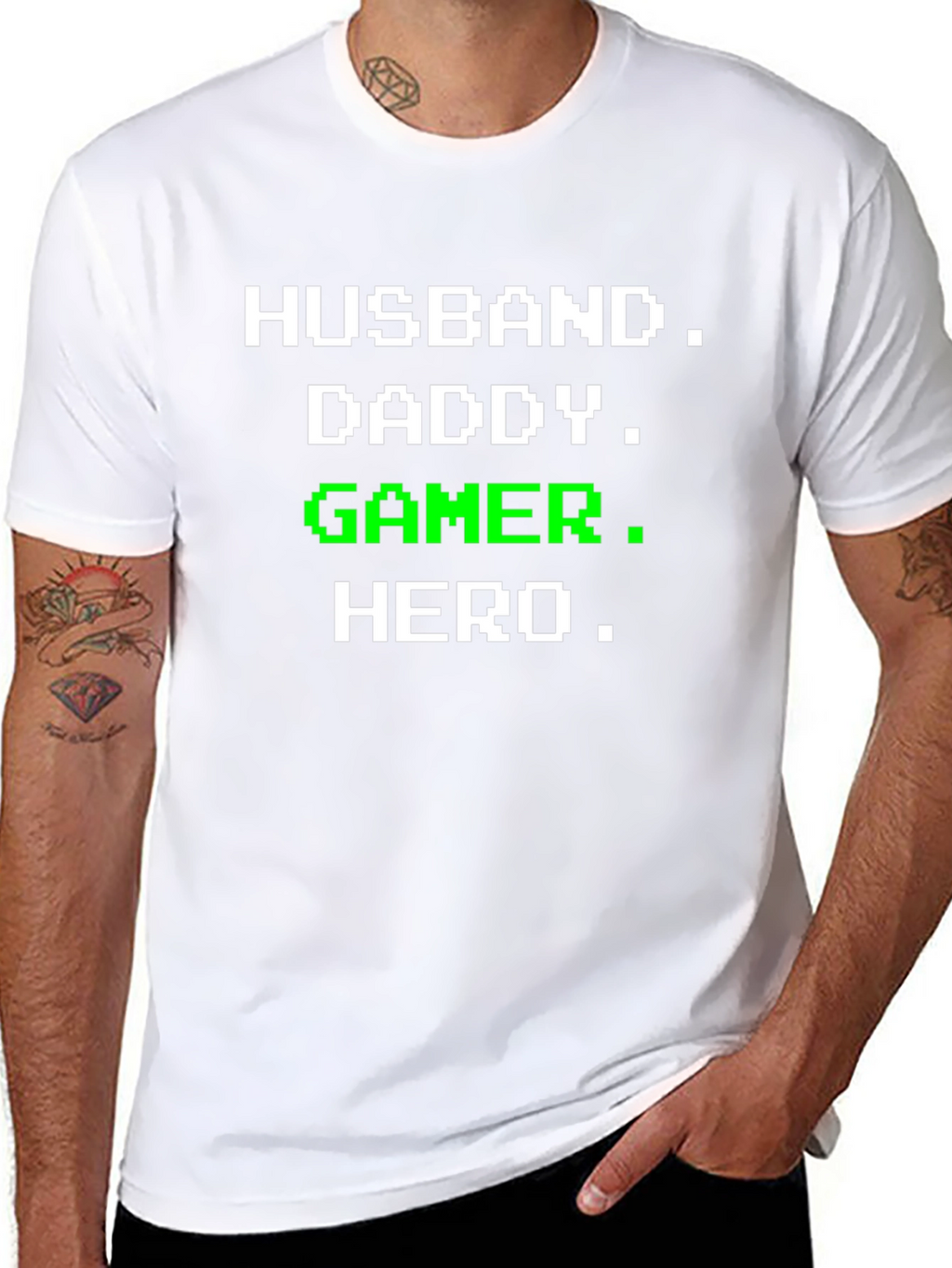 Husband Daddy Gamer Hero T-Shirt