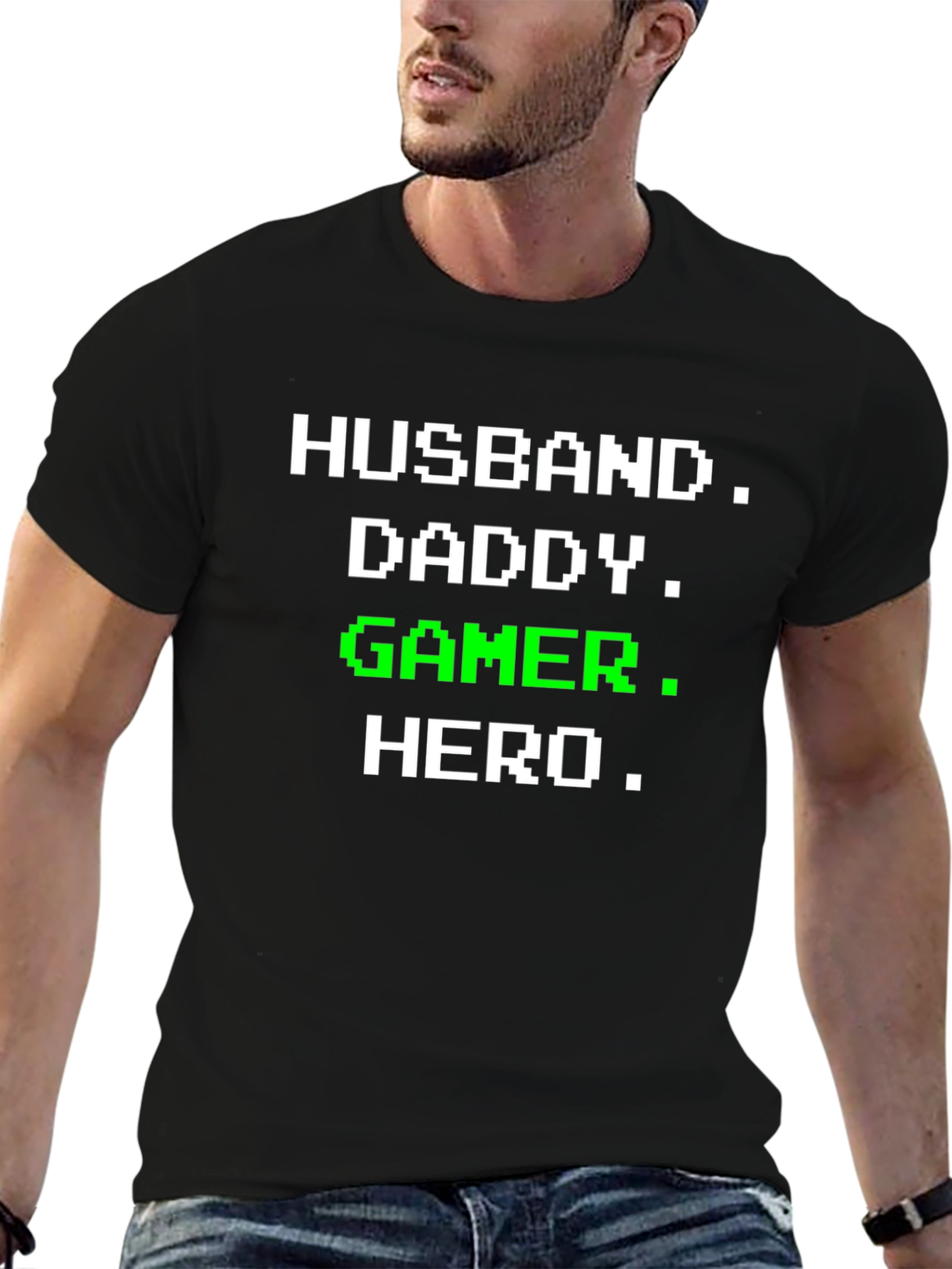 Husband Daddy Gamer Hero T-Shirt