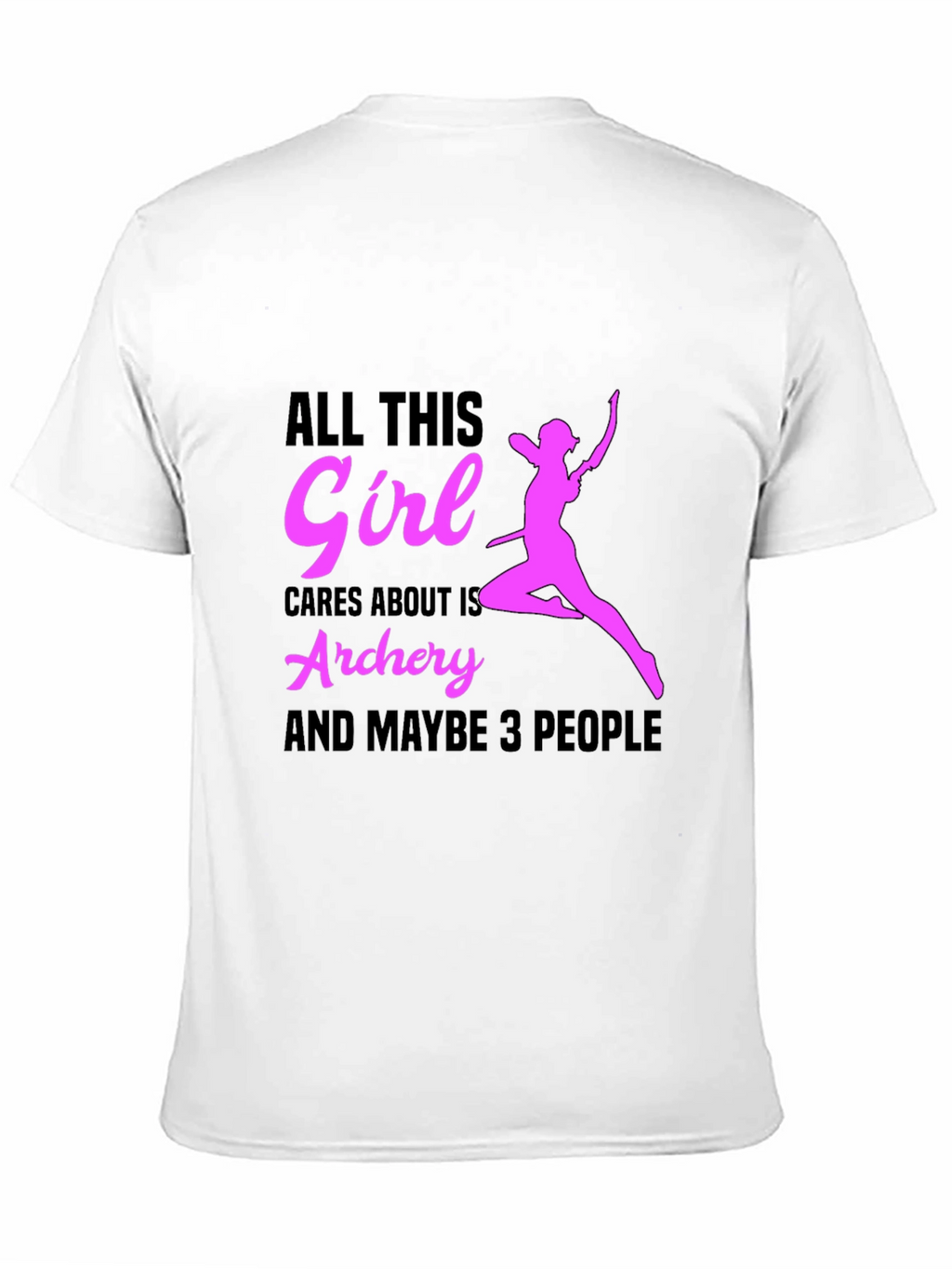 Archery Girl Graphic Tee - Black
