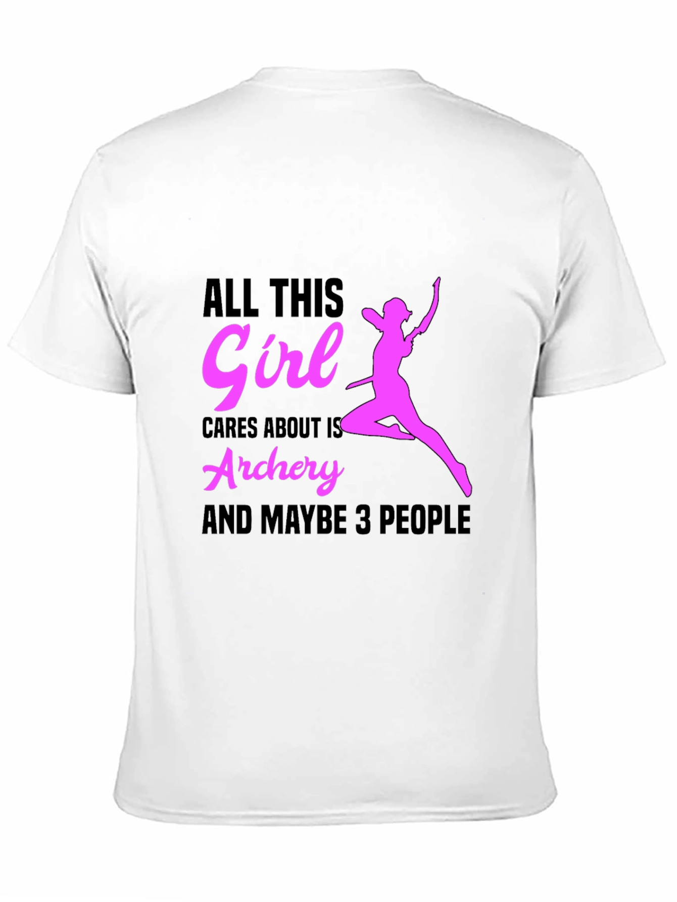 Archery Girl Graphic Tee - Black